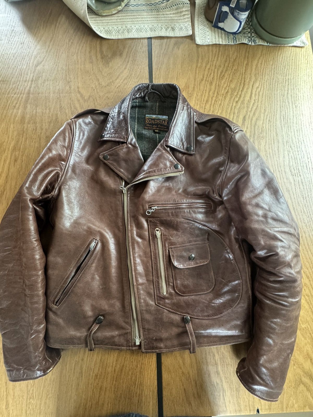 Eastman Leather Clothing Eastman Roadstar in Walnut sz 40 Size US M / EU 48-50 / 2 - 1 Thumbnail