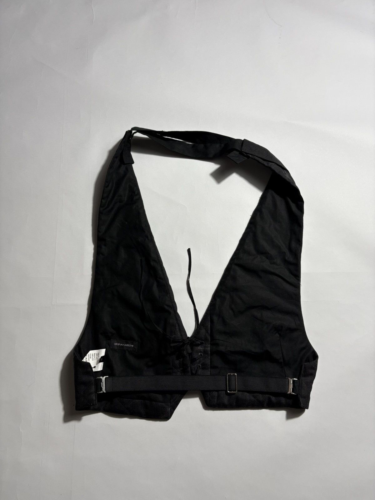 Kris Van Assche KRIS VAN ASSCHE SINGLE BREASTED LACE UP VEST Size 46S - 4 Thumbnail