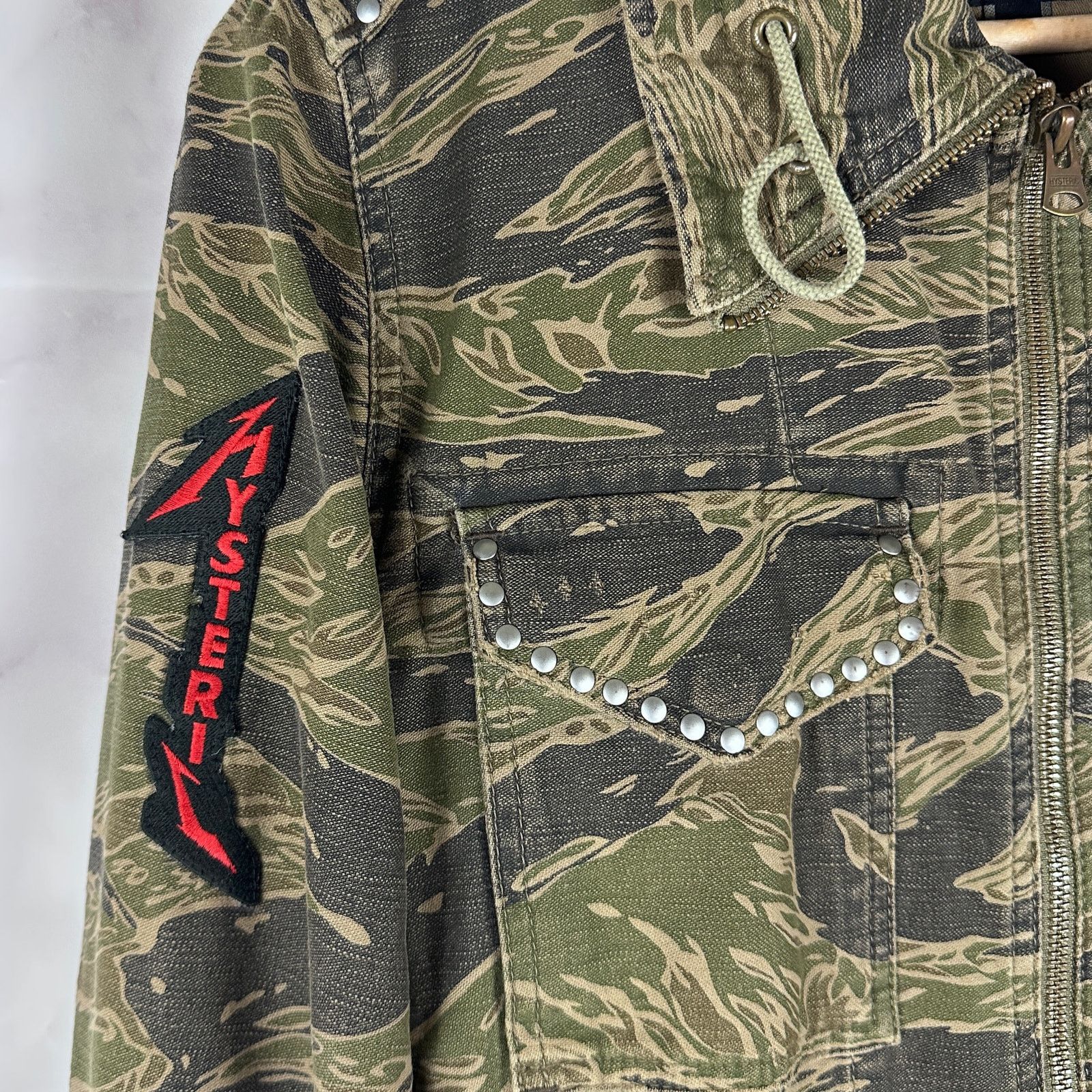 Hysteric Glamour Tiger Camo Studded Punk Field Jacket Size US S / EU 44-46 / 1 - 3 Thumbnail