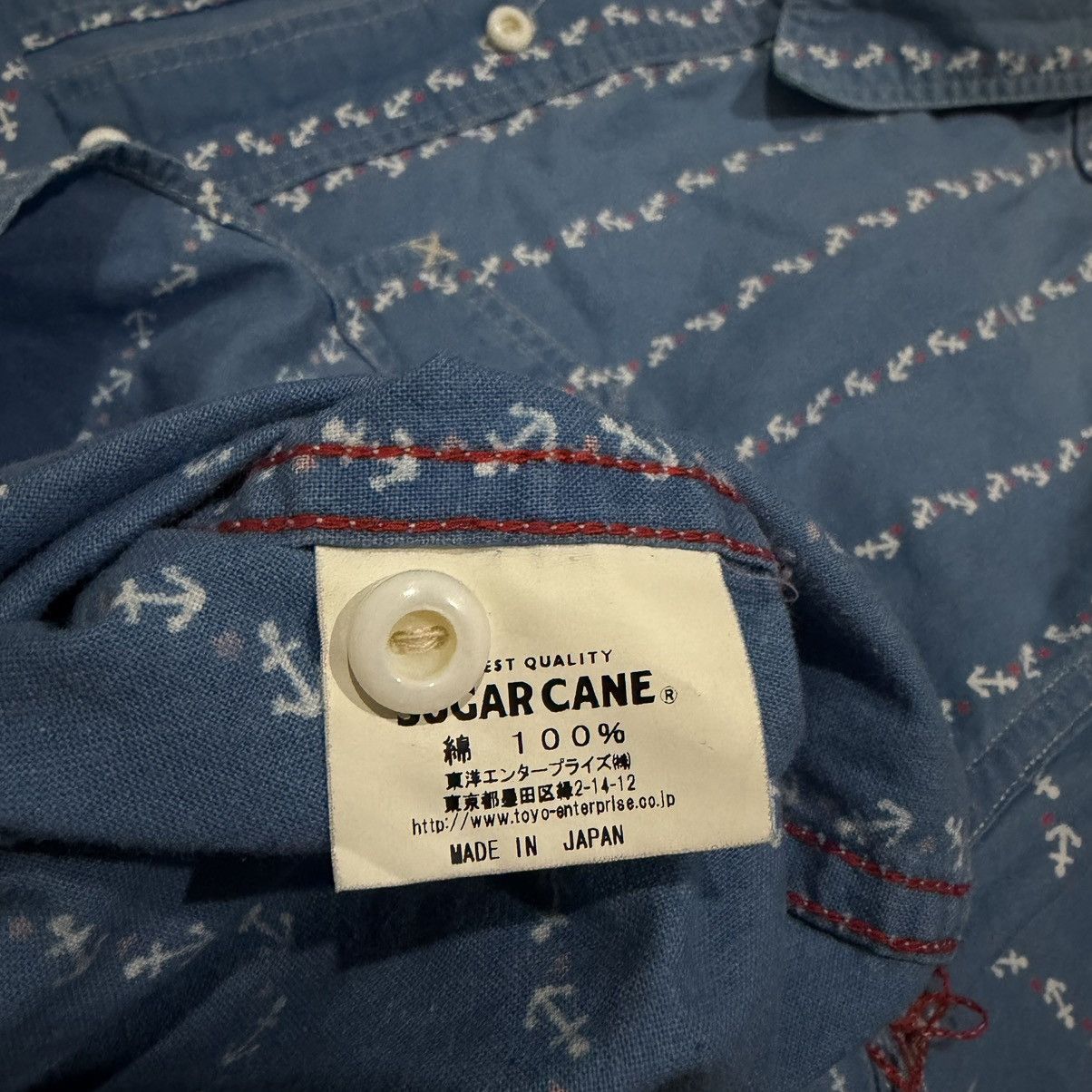 Sugar Cane Sugar Cane Indigo Anchor Work shirt Size US S / EU 44-46 / 1 - 5 Thumbnail