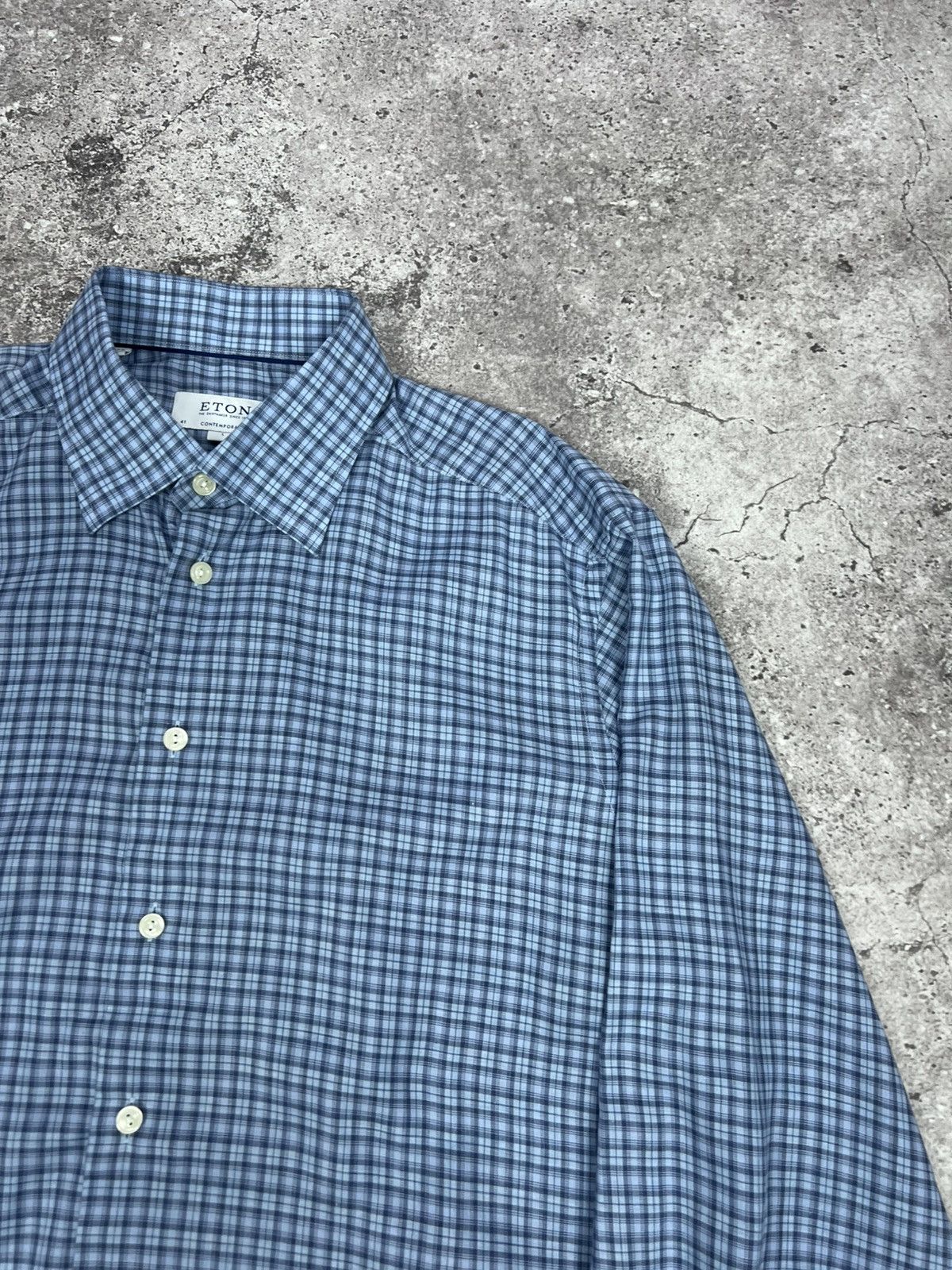 Eton ETON Men's Check Shirt Long Sleeve Button Up Size US L / EU 52-54 / 3 - 8 Thumbnail