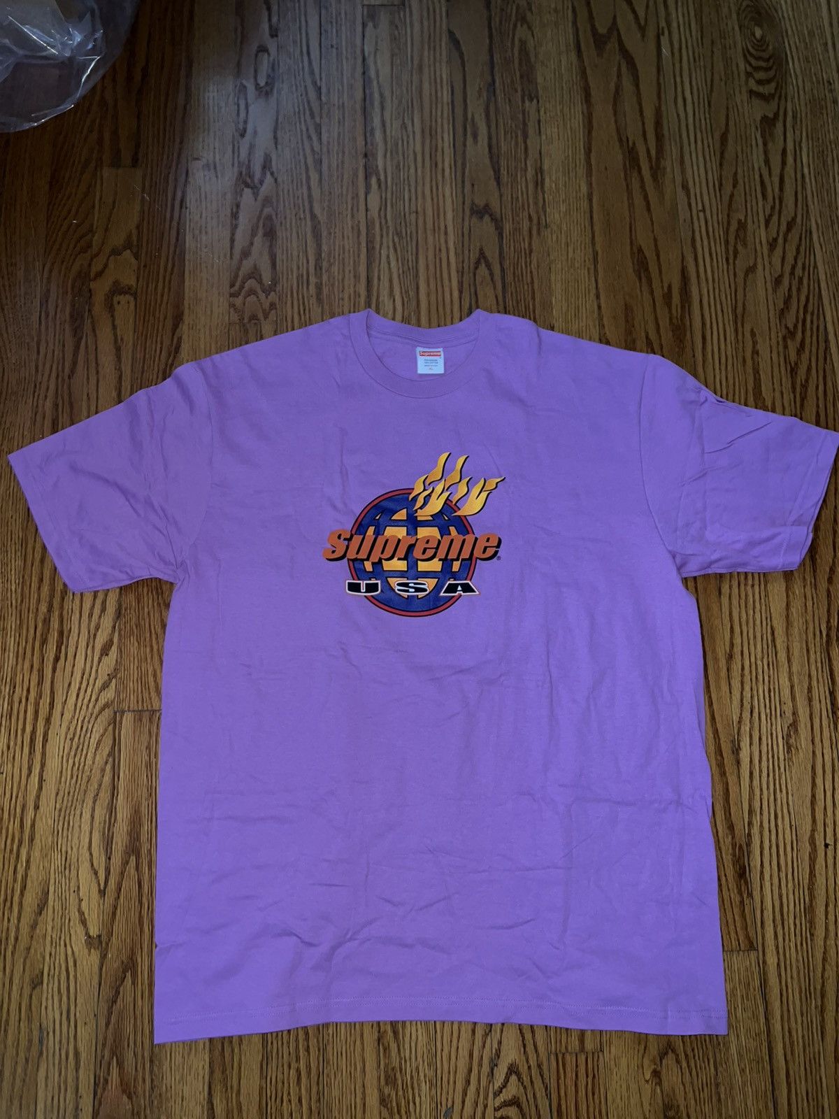 Supreme Men’s Supreme Fire Tee Size Extra Large Light Purple Size US XL / EU 56 / 4 - 1 Thumbnail