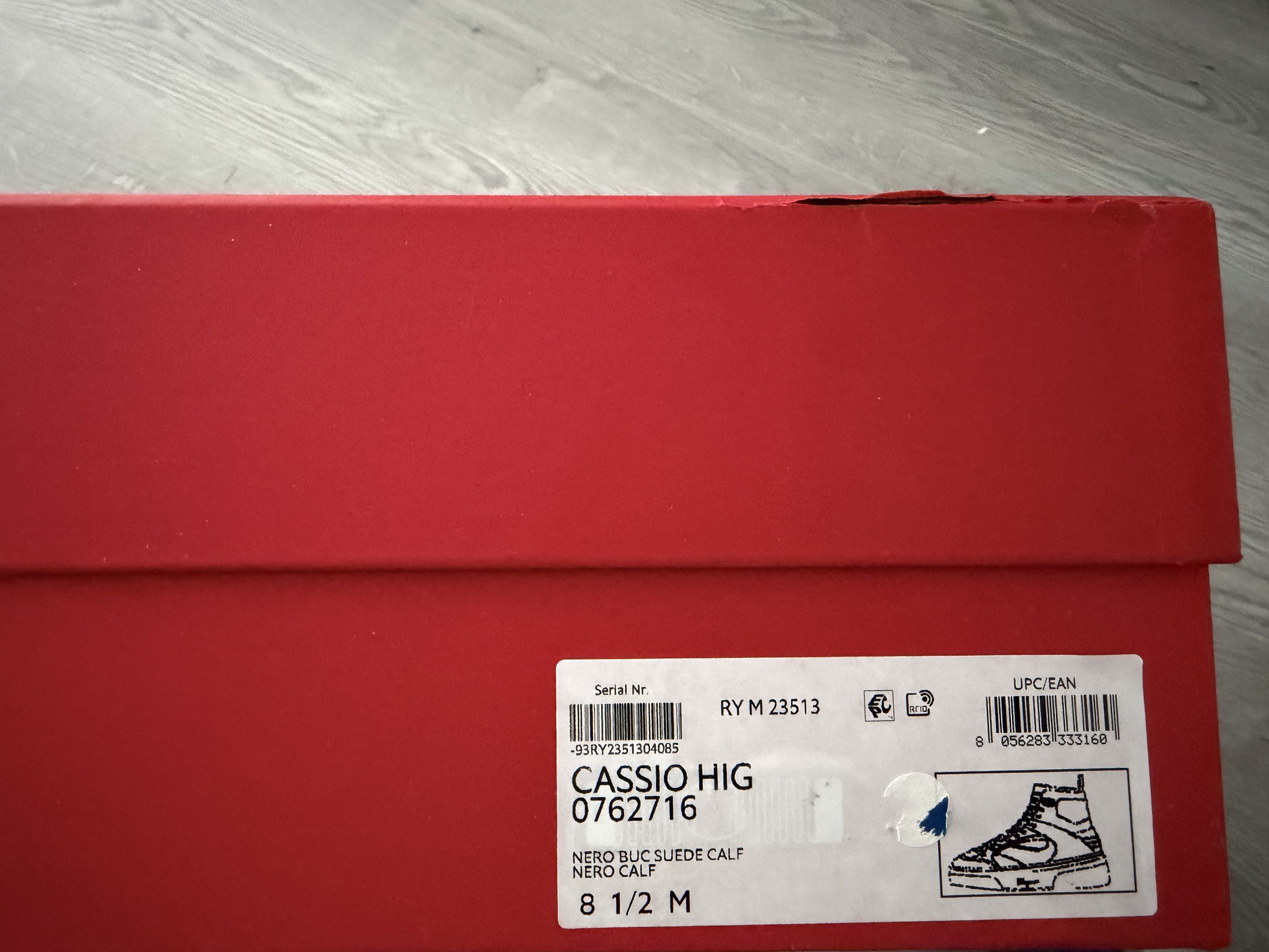 Salvatore Ferragamo Ferragamo Cassio Leather High-Top Sneakers Size US 8.5 / EU 41-42 - 6 Thumbnail