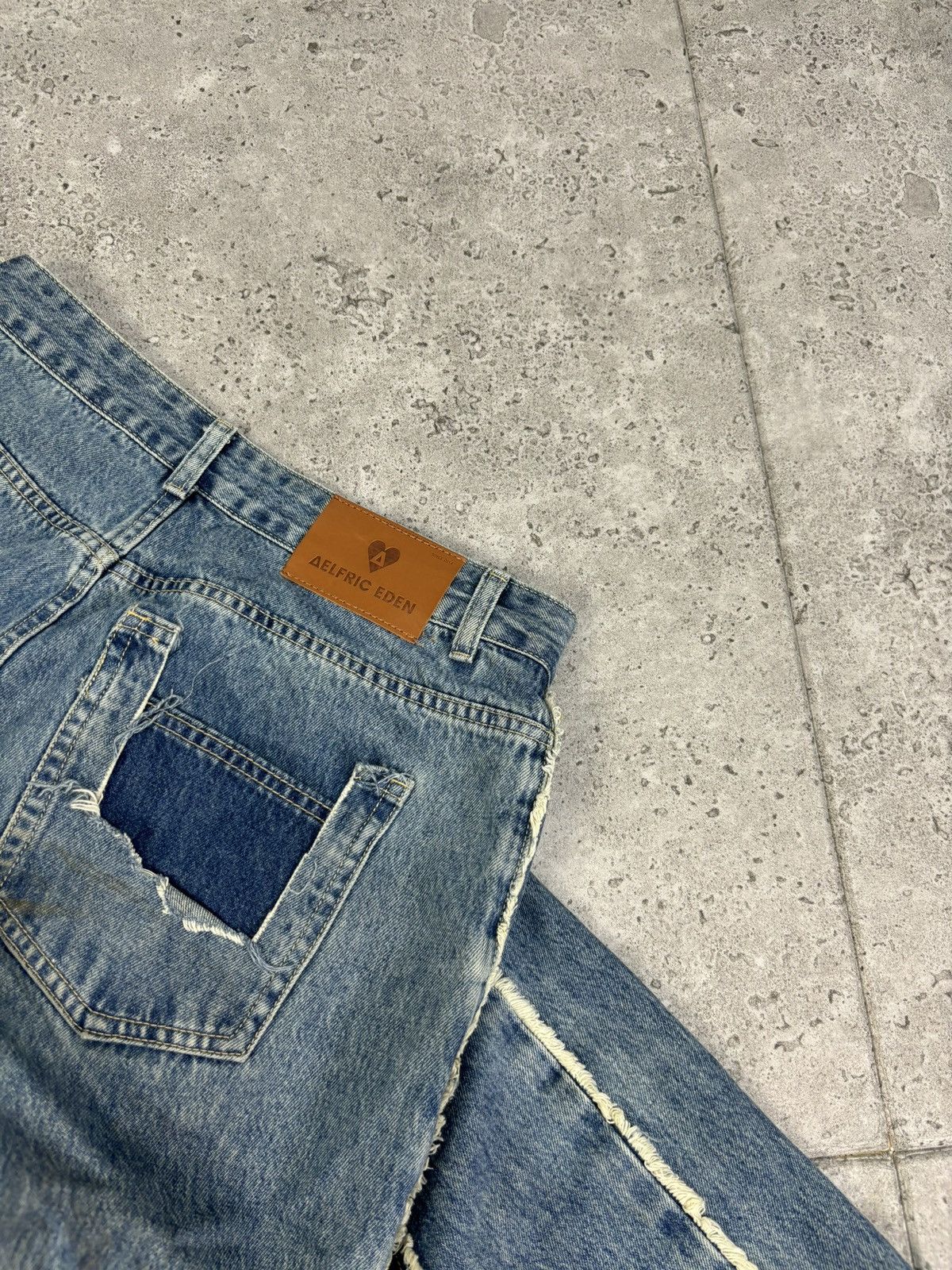 If Six Was Nine × Japanese Brand × Vintage 2000s Vintage Y2K Denim Flared Baggy Pants Distressed Hype Size US 32 / EU 48 - 10 Thumbnail
