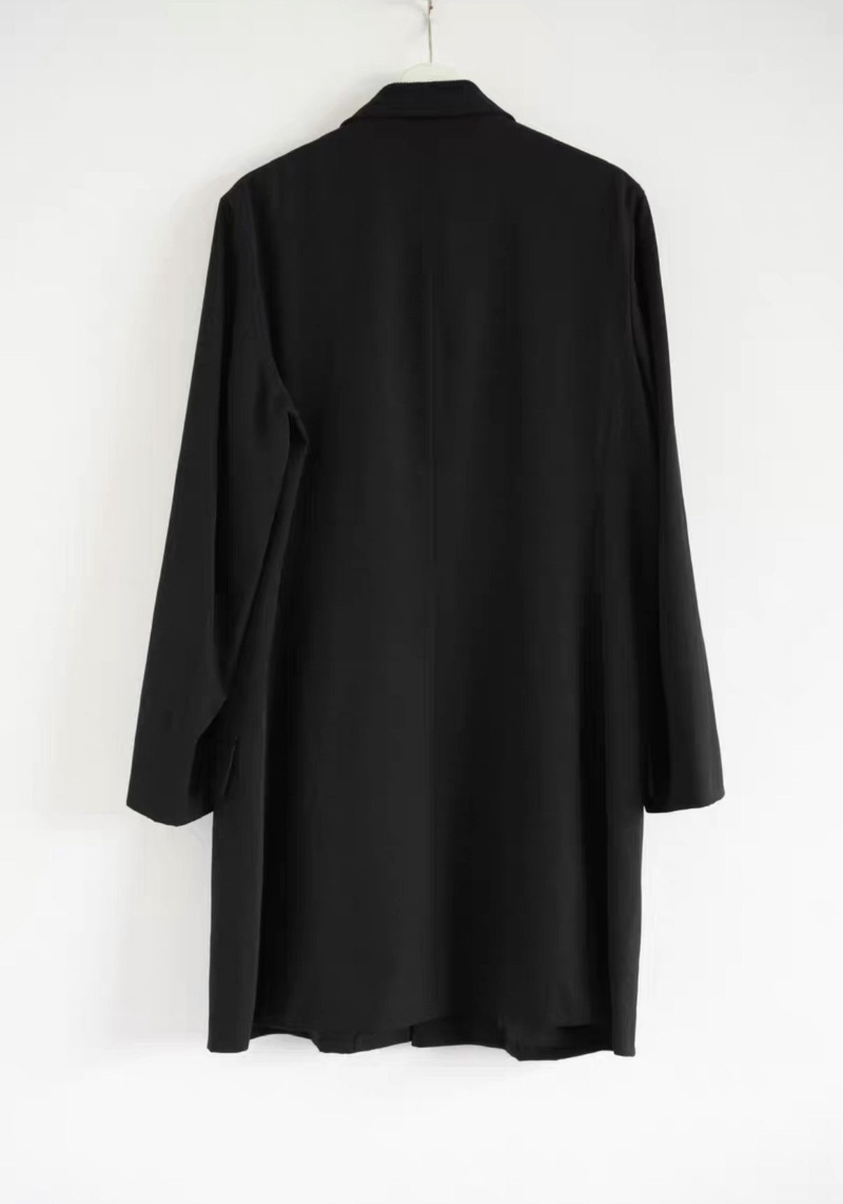 Yohji Yamamoto Yohji Yamamoto 95AW Wool Coat with Knitted Collar Size US M / EU 48-50 / 2 - 2 Thumbnail