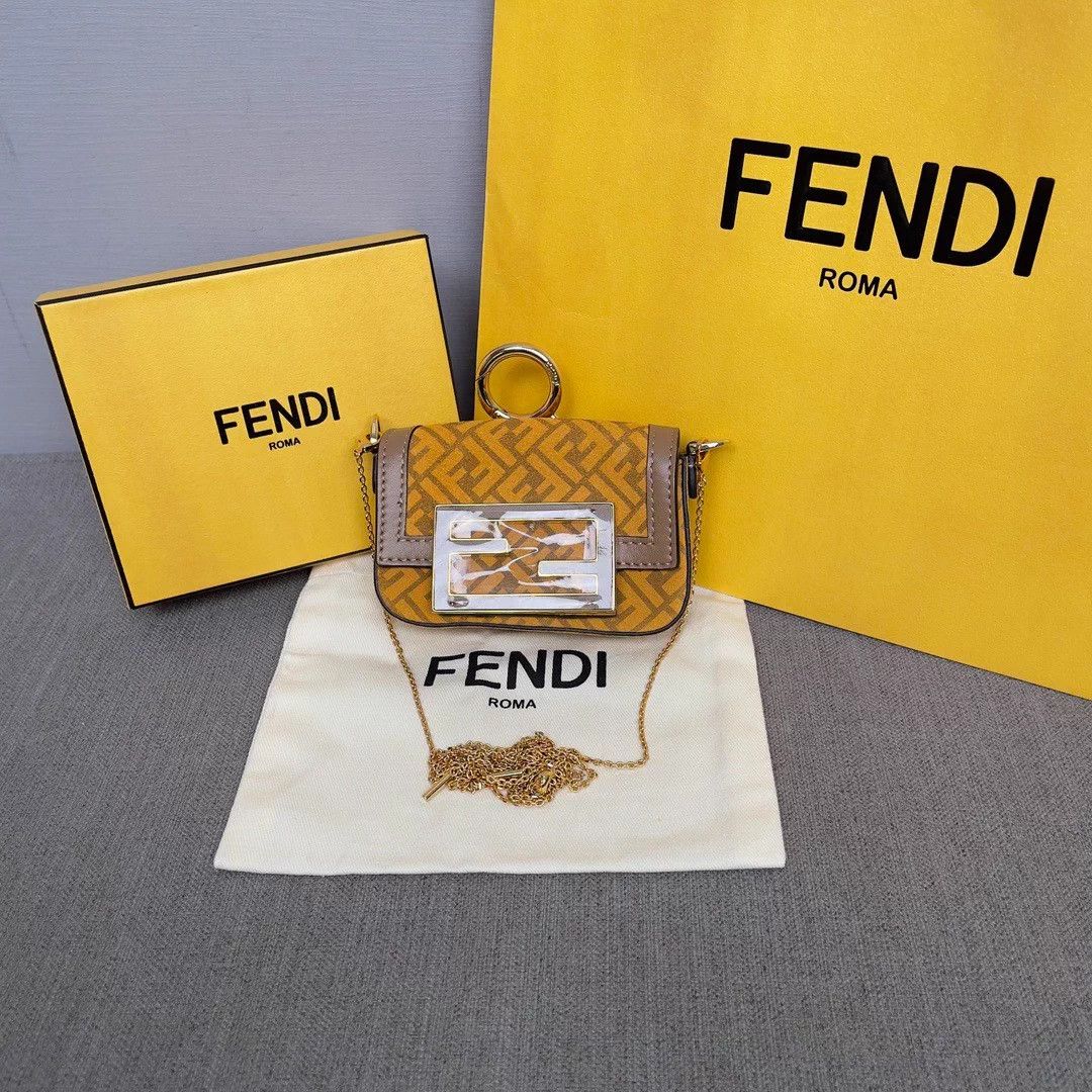 Fendi Fendi Mini Baguette Bag Charm/Earphone Case Size ONE SIZE - 1 Thumbnail