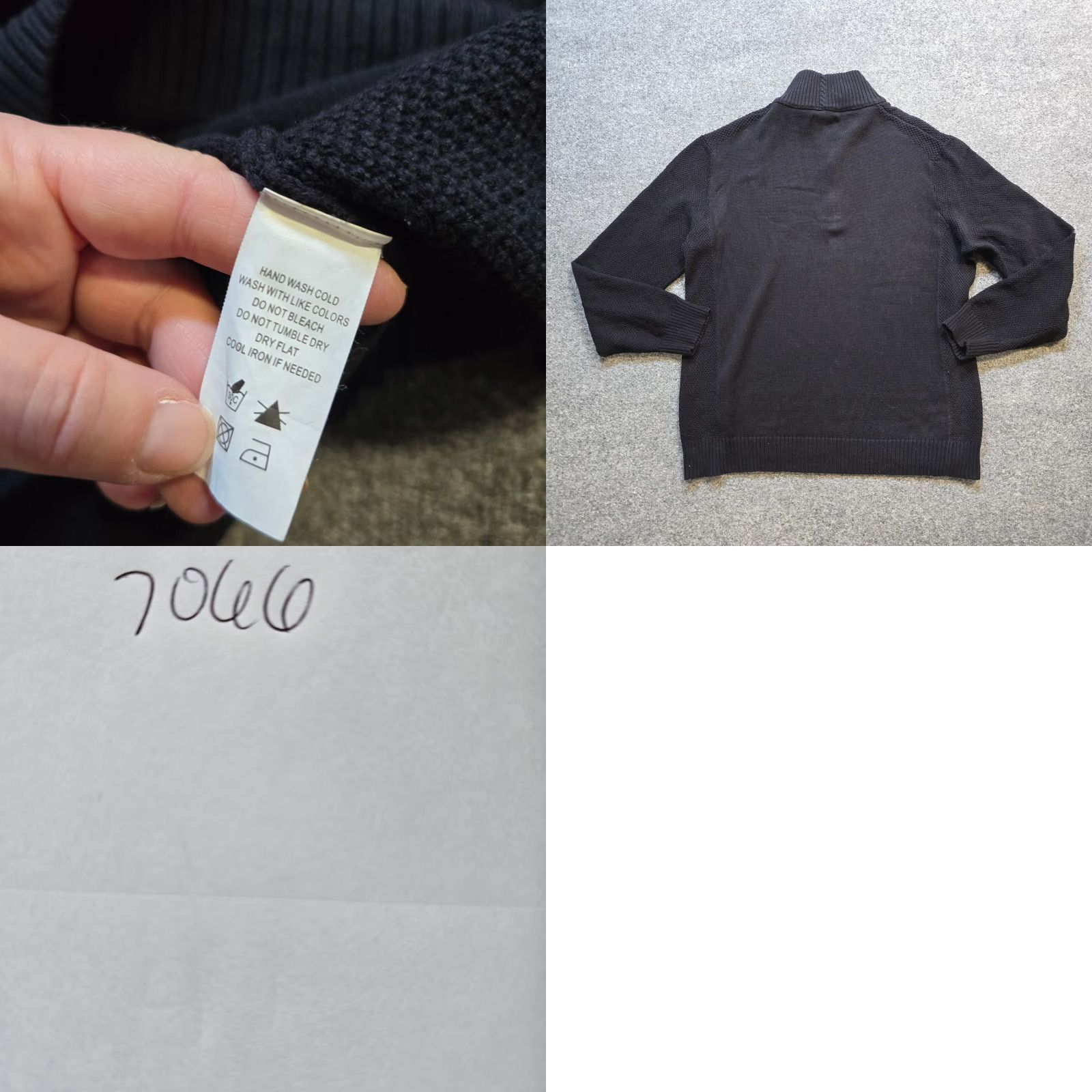 Carbon2Cobalt Carbon 2 Cobalt Sweater Mens L Black Knit Long Sleeve Casual Pullover Mock Neck Cardigan? Size US L / EU 52-54 / 3 - 8 Thumbnail