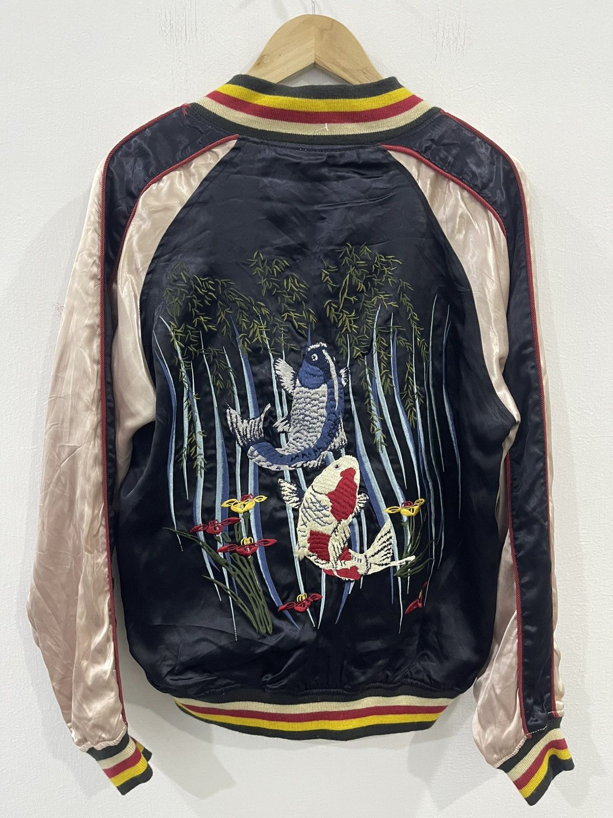 Japanese Brand Houston Rayon Sukajan Reversible Souvenier Jacket Size US L / EU 52-54 / 3 - 4 Thumbnail