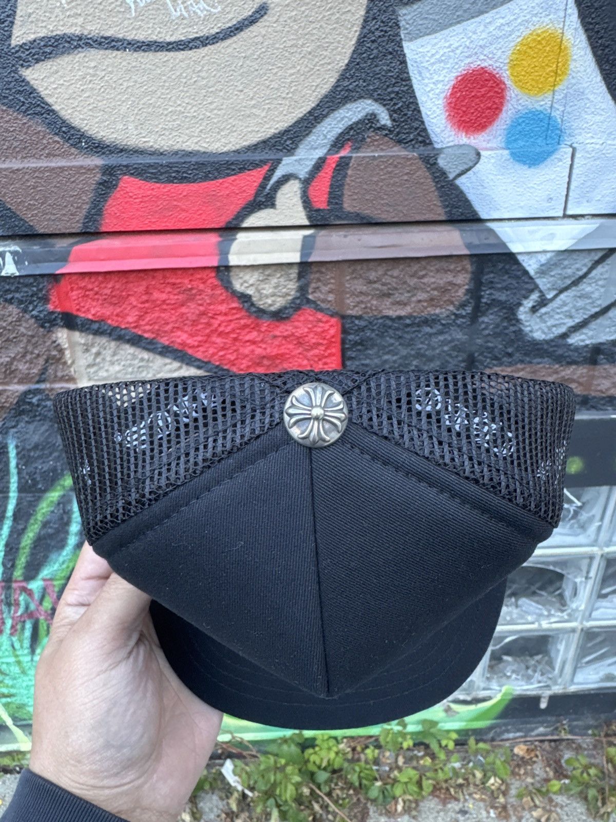 Chrome Hearts Chrome Hearts Leather Triple Cross Patch Trucker Hat Size ONE SIZE - 2 Thumbnail