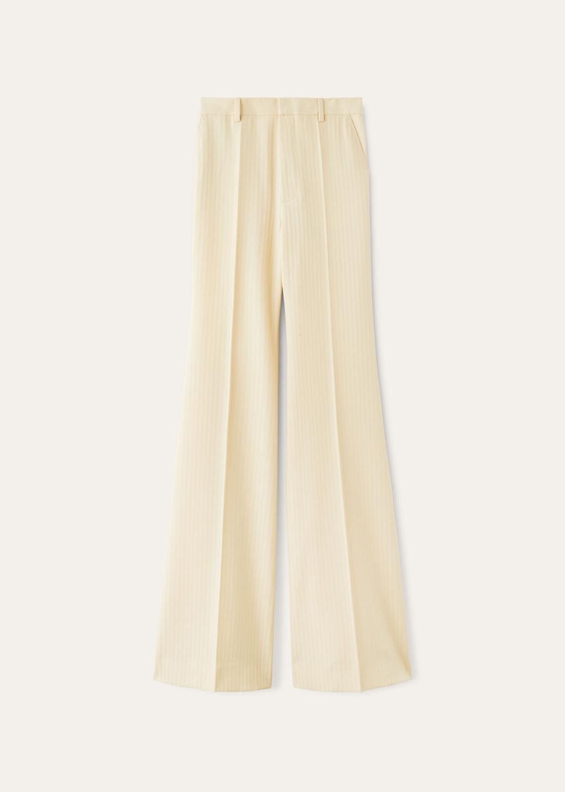 Loro Piana o1srvl11e0425 FAO0424 Jose Wool Trouser in Ivory Size 30" / US 8 / IT 44 - 1 Thumbnail