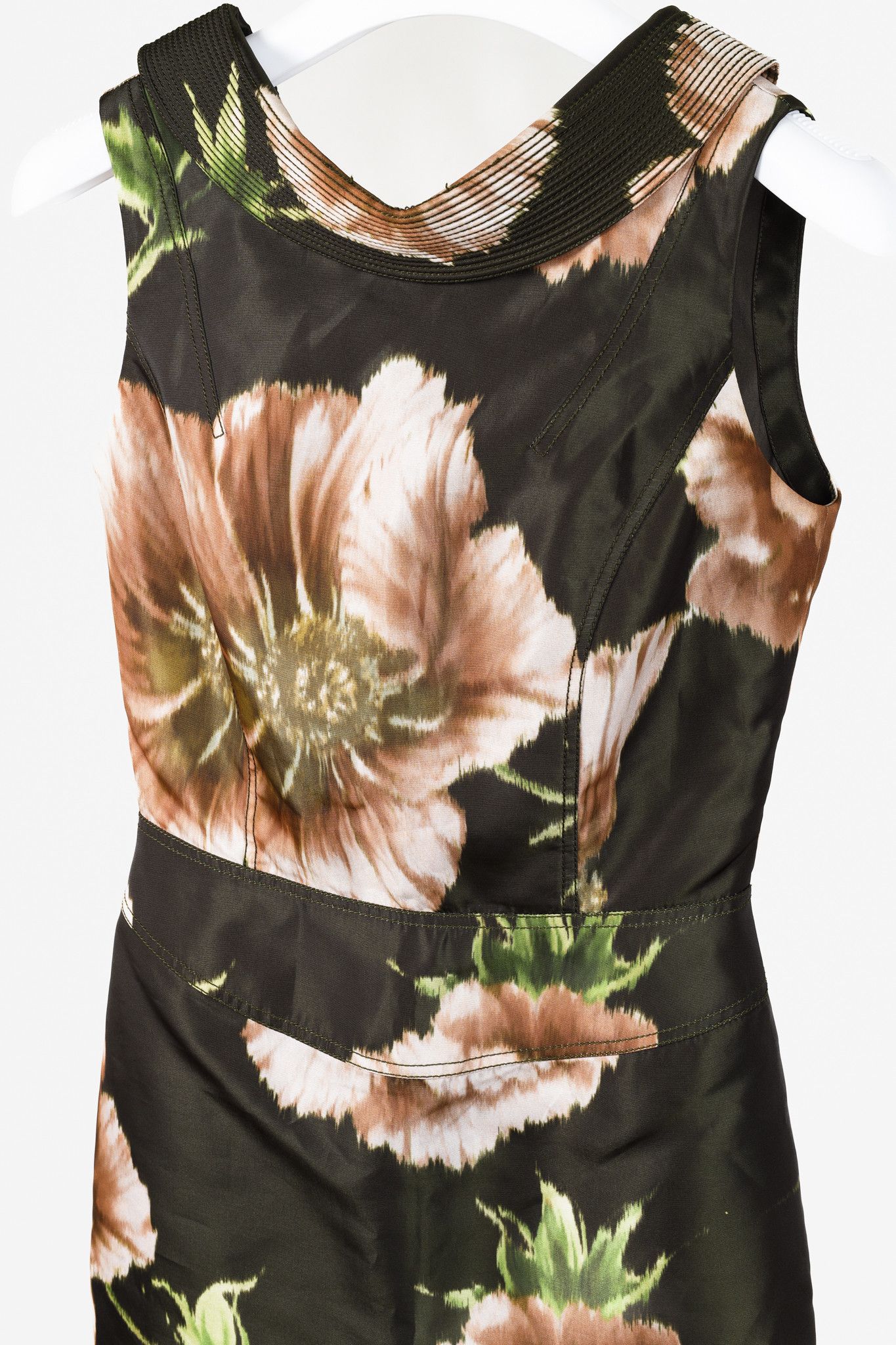 Zac Posen Zac Posen Floral Print Structured Neckline Dress Size S / US 4 / IT 40 - 3 Thumbnail