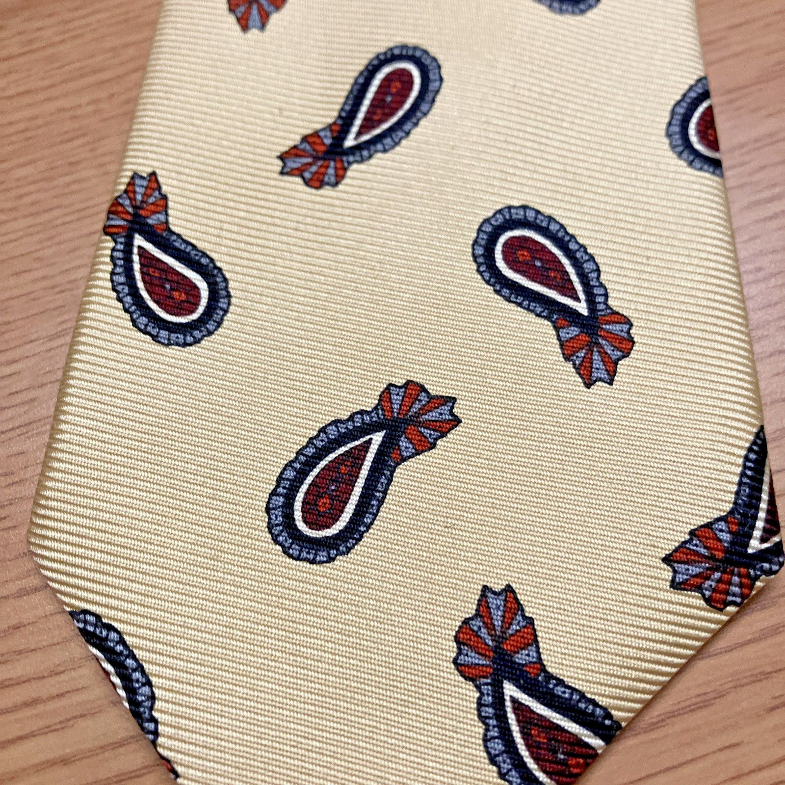 Robert Talbott Robert Talbot Pasiley Wedding Dance Prom Necktie Repp Silk Size ONE SIZE - 12 Thumbnail