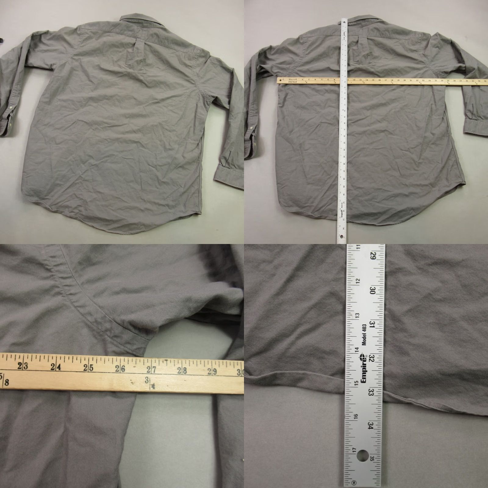 Polo Ralph Lauren Ralph Lauren Shirt Mens 2XL Long Sleeve Lightweight Button Front Gray Classic Size US XXL / EU 58 / 5 - 8 Thumbnail