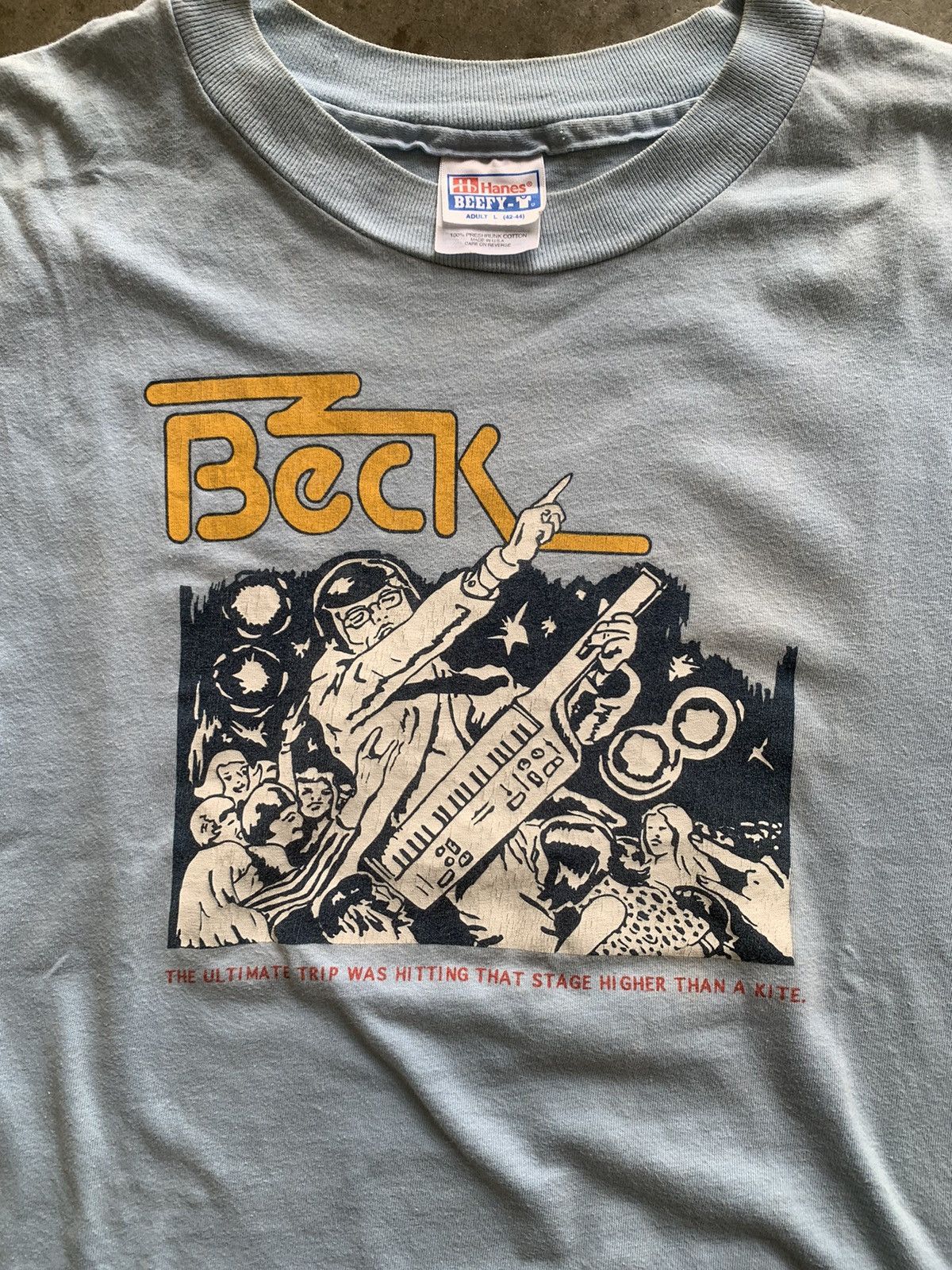 Band Tees × Vintage Rare 90s beck band vintage tshirt Size US M / EU 48-50 / 2 - 2 Thumbnail