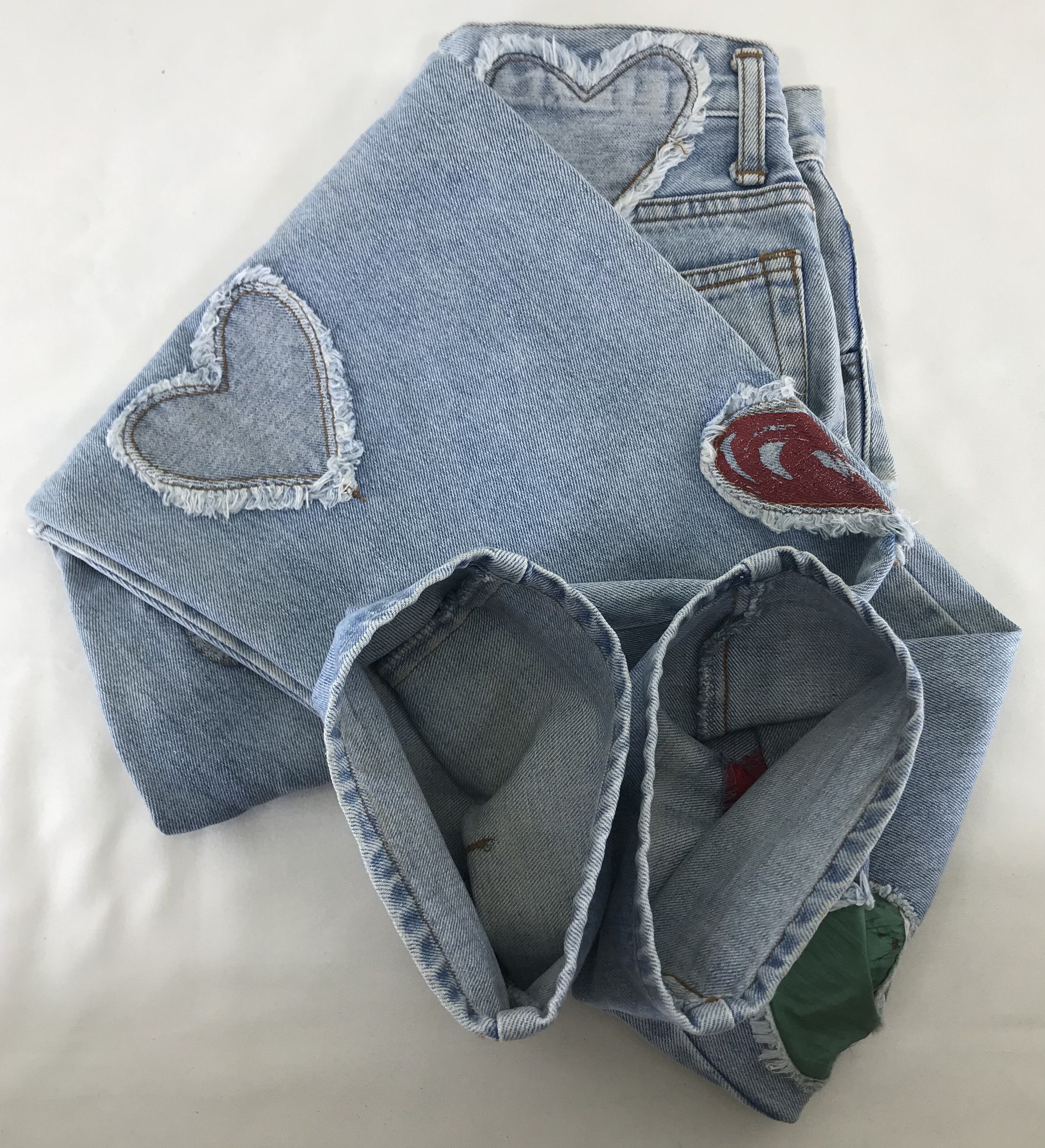 Japanese Brand RNA Inc Love Patched Jeans Size 27" / US 4 / IT 40 - 13 Thumbnail