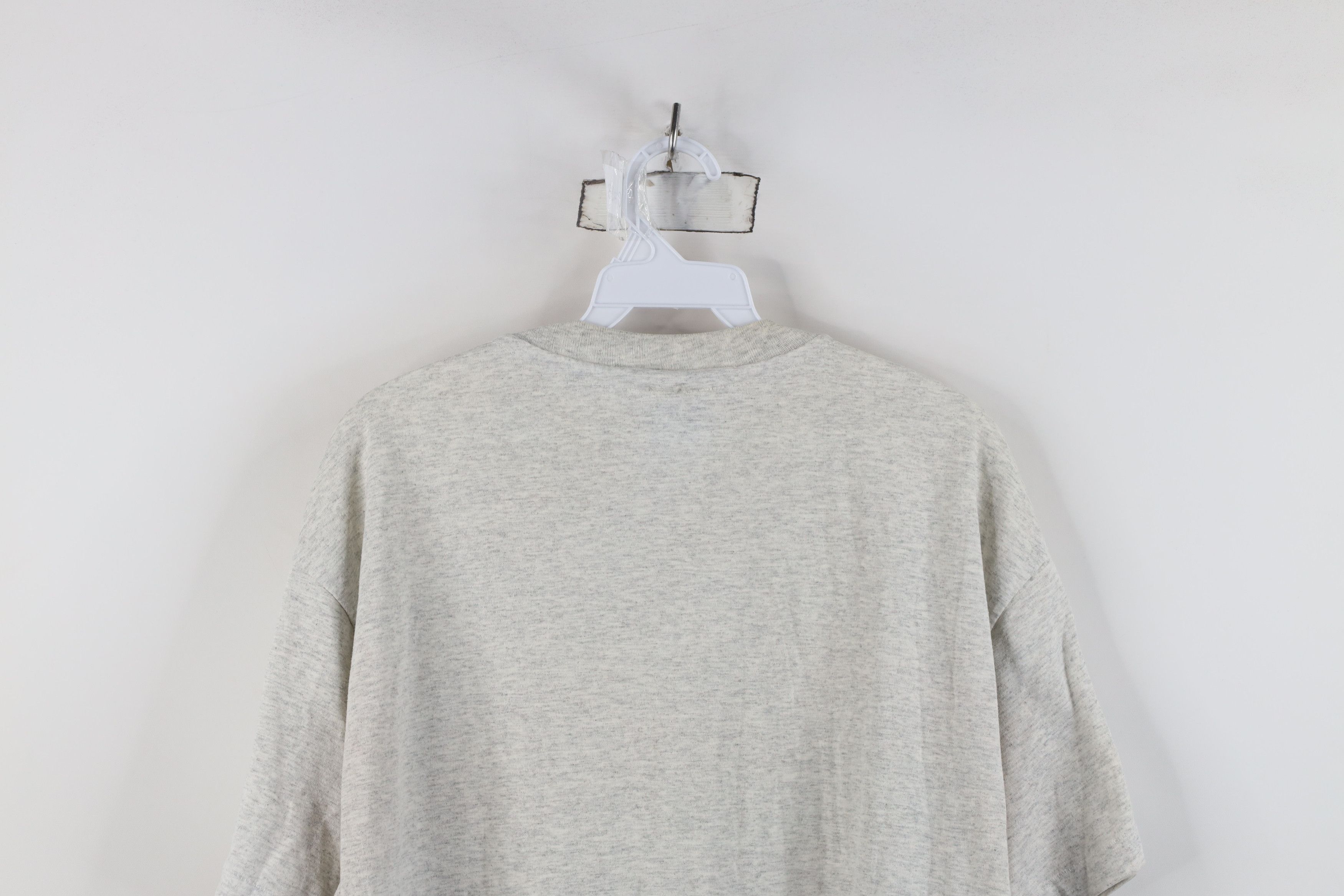 Hanes Vintage 90s Hanes Heavyweight Blank T-Shirt Heather Gray USA Size US L / EU 52-54 / 3 - 13 Thumbnail