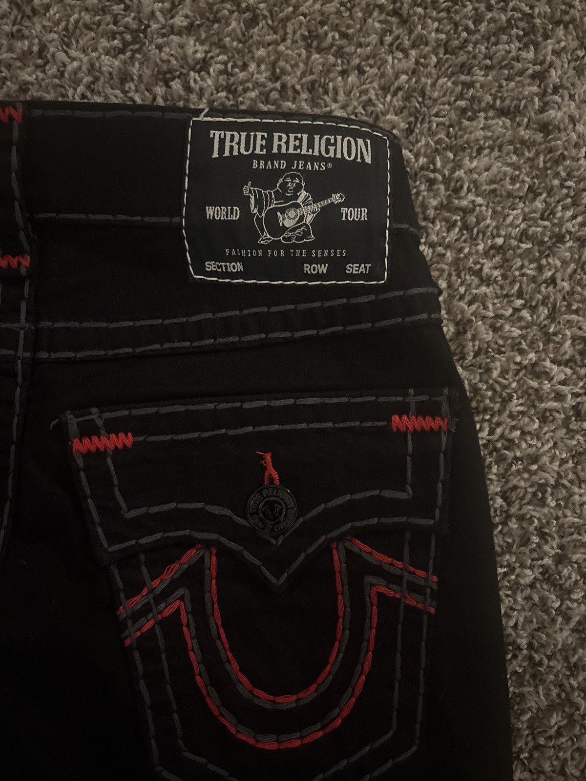 True Religion true religion black straight jeans Size US 30 / EU 46 - 3 Thumbnail