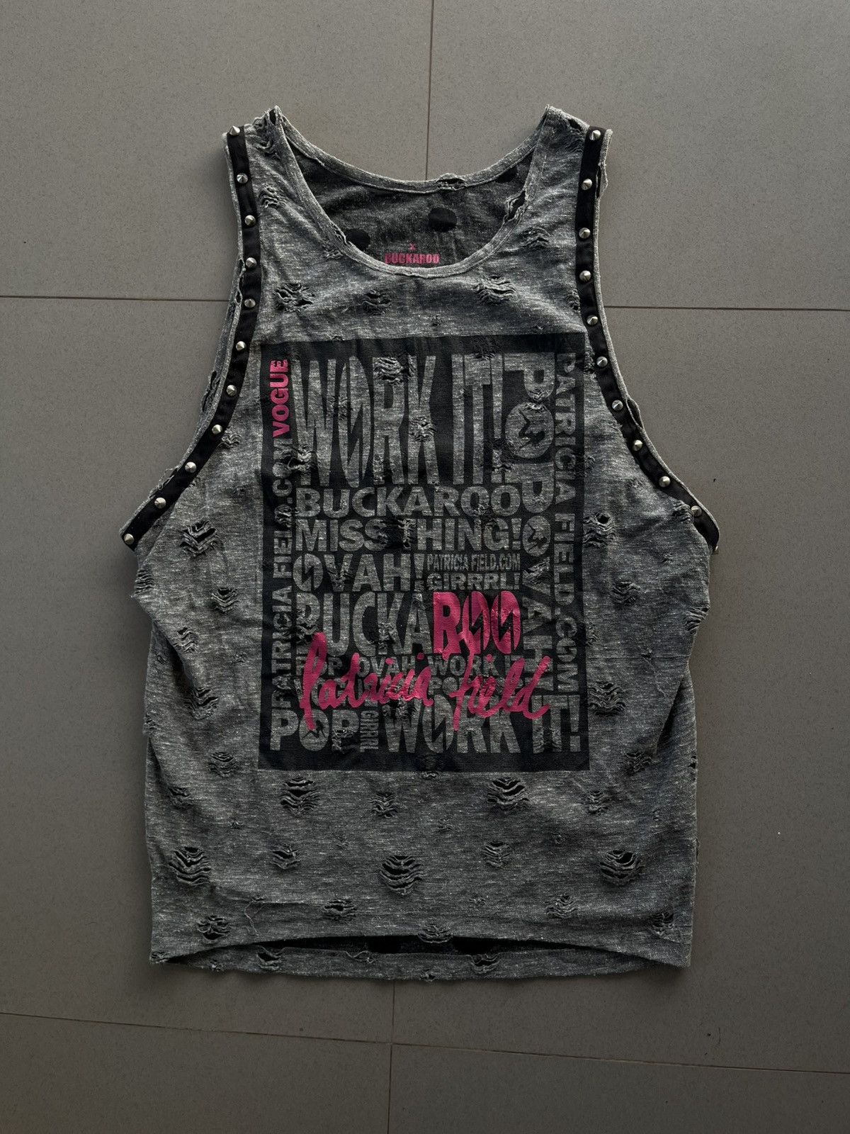 If Six Was Nine Buckaroo Japanese Y2k Punk Seditionaries Studded Tank Top Size US L / EU 52-54 / 3 - 1 Thumbnail