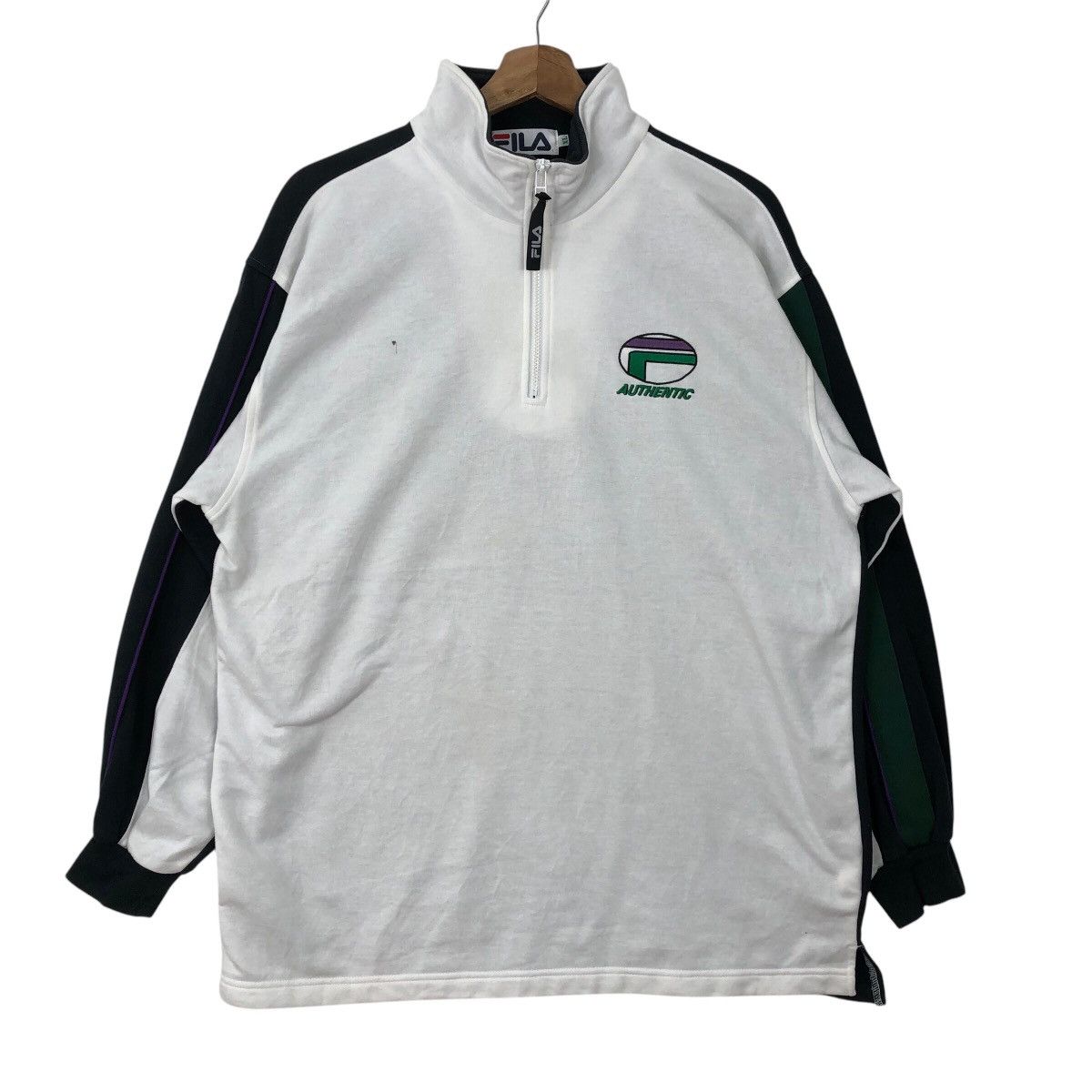 Fila FILA Vintage Sportswear Half Zipper Sweatshirt Size US XL / EU 56 / 4 - 1 Thumbnail