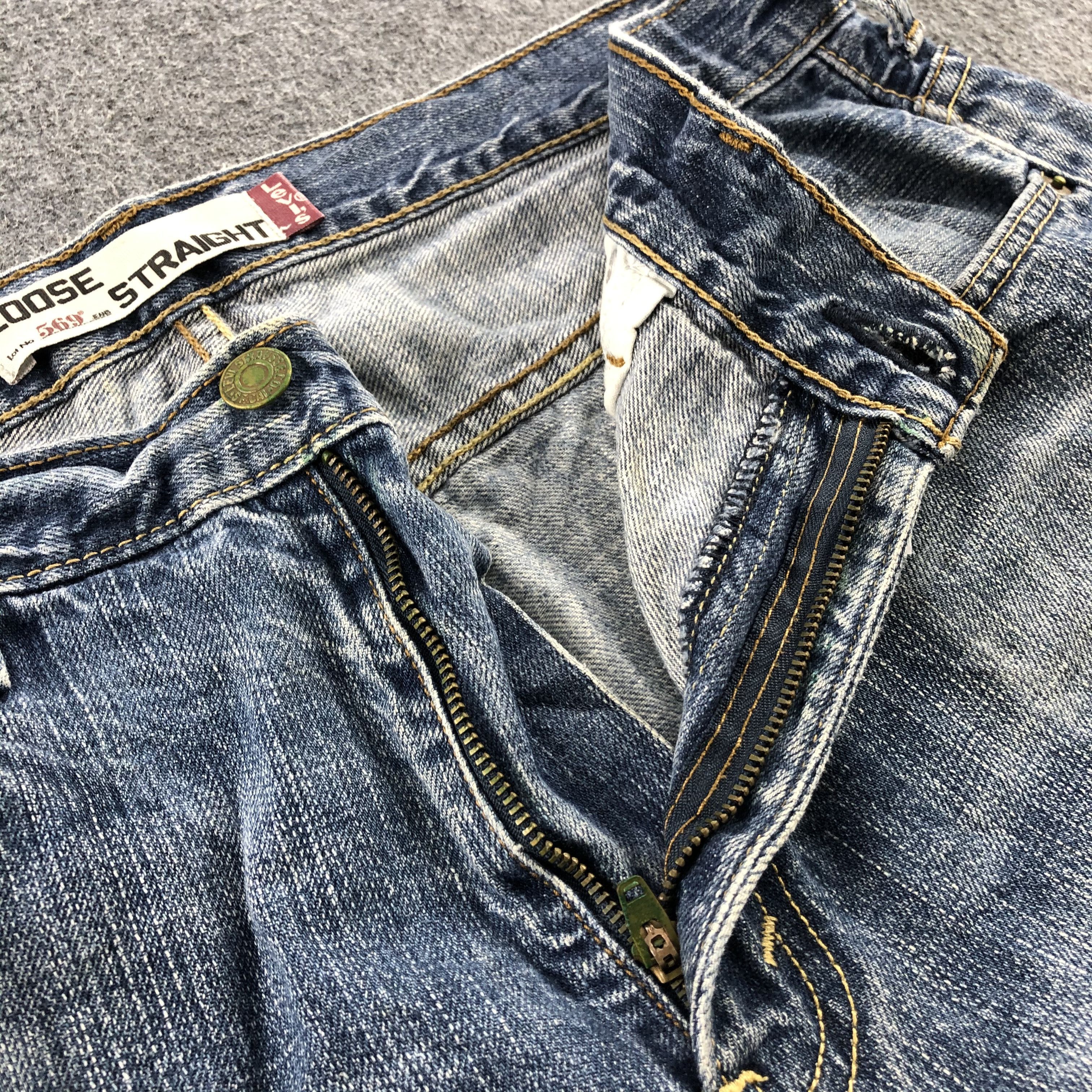 Levi's Vintage Blue Wash Levis 569 Jeans-J1211 Size US 36 / EU 52 - 7 Thumbnail