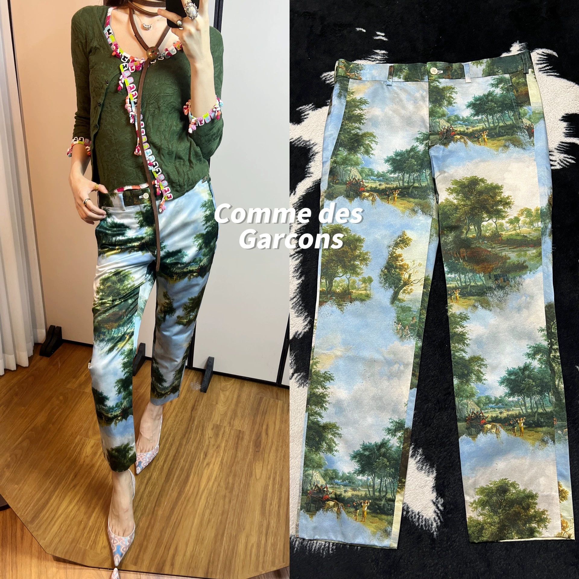 Comme des Garcons Comme des Garcons Medieval Landscape Pants - dmc Size US 32 / EU 48 - 1 Thumbnail