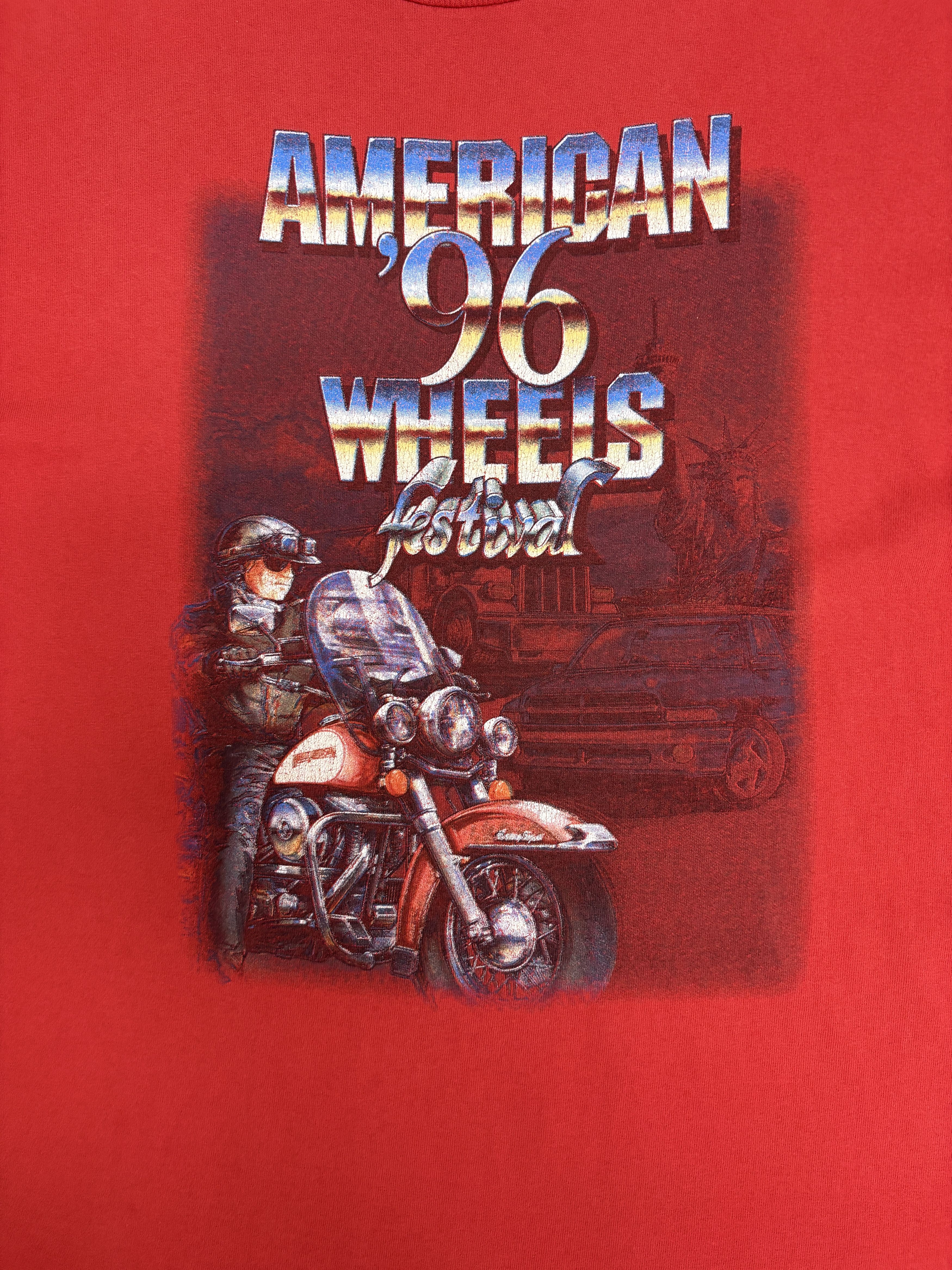 Vintage American Wheels Festival 1996 Vintage T-Shirt Tee Size US XL / EU 56 / 4 - 2 Thumbnail