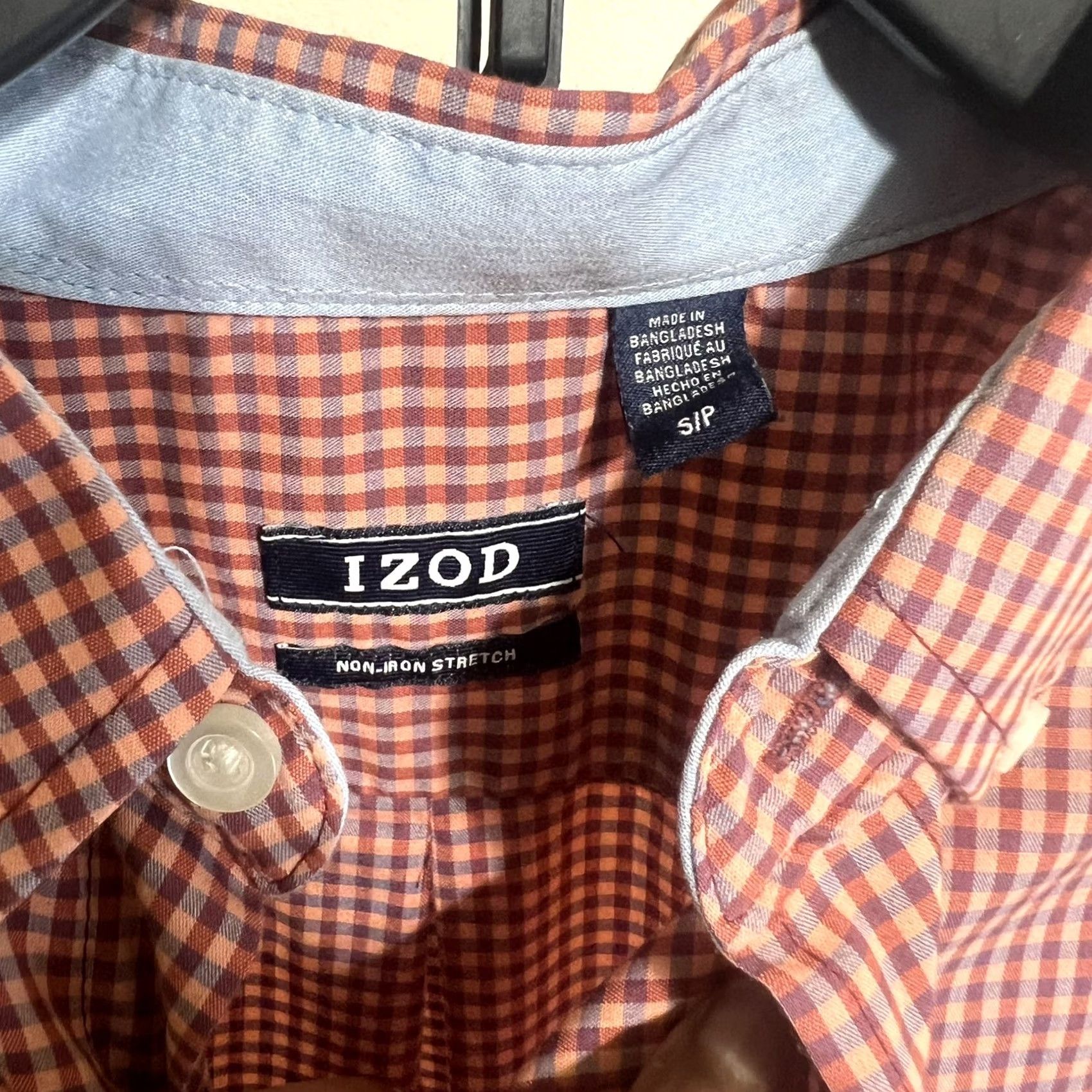 Izod IZOD Shirt Button-Up Men Long Sleeve Non-Iron Stretch Size S Multicolor Size US S / EU 44-46 / 1 - 2 Thumbnail