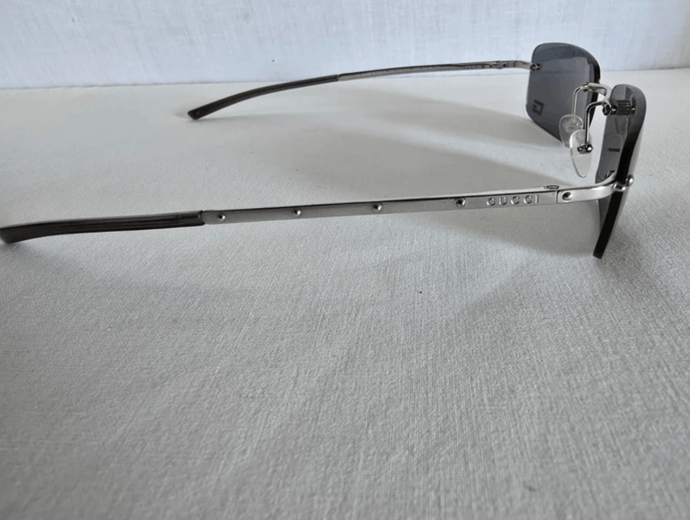 Gucci GUCCI Sunglasses Shield Rimless Wrap GG Vintage Size ONE SIZE - 3 Thumbnail