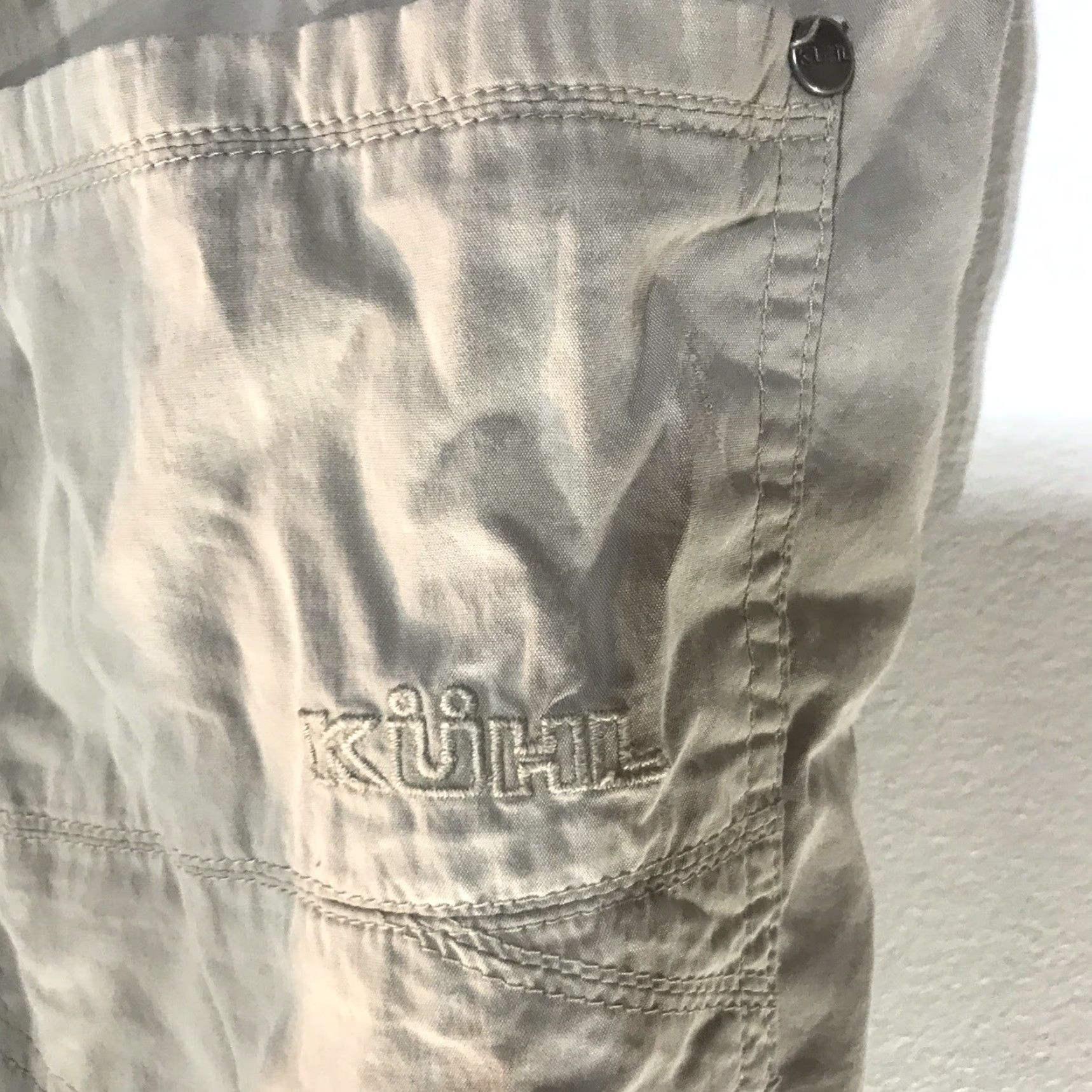 Vintage Kuhl Lightweight Beige Cargo Pants Mens 36X32 Outdoor Travel Workwear Size US 36 / EU 52 - 4 Thumbnail