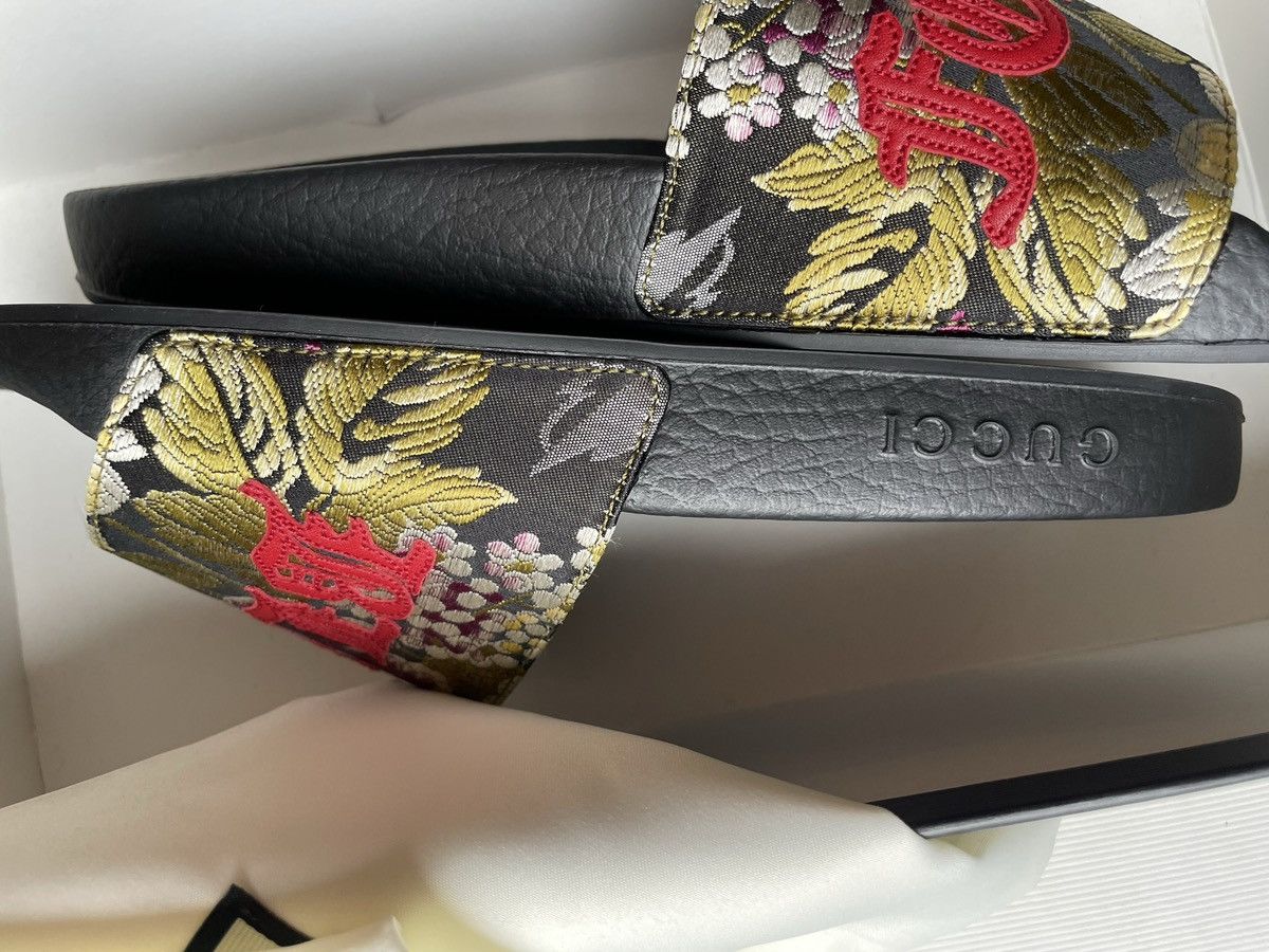 Gucci Authentic New GUCCI floral (blind For Love)Sandals,size8,38 Size US 8 / IT 38 - 4 Thumbnail