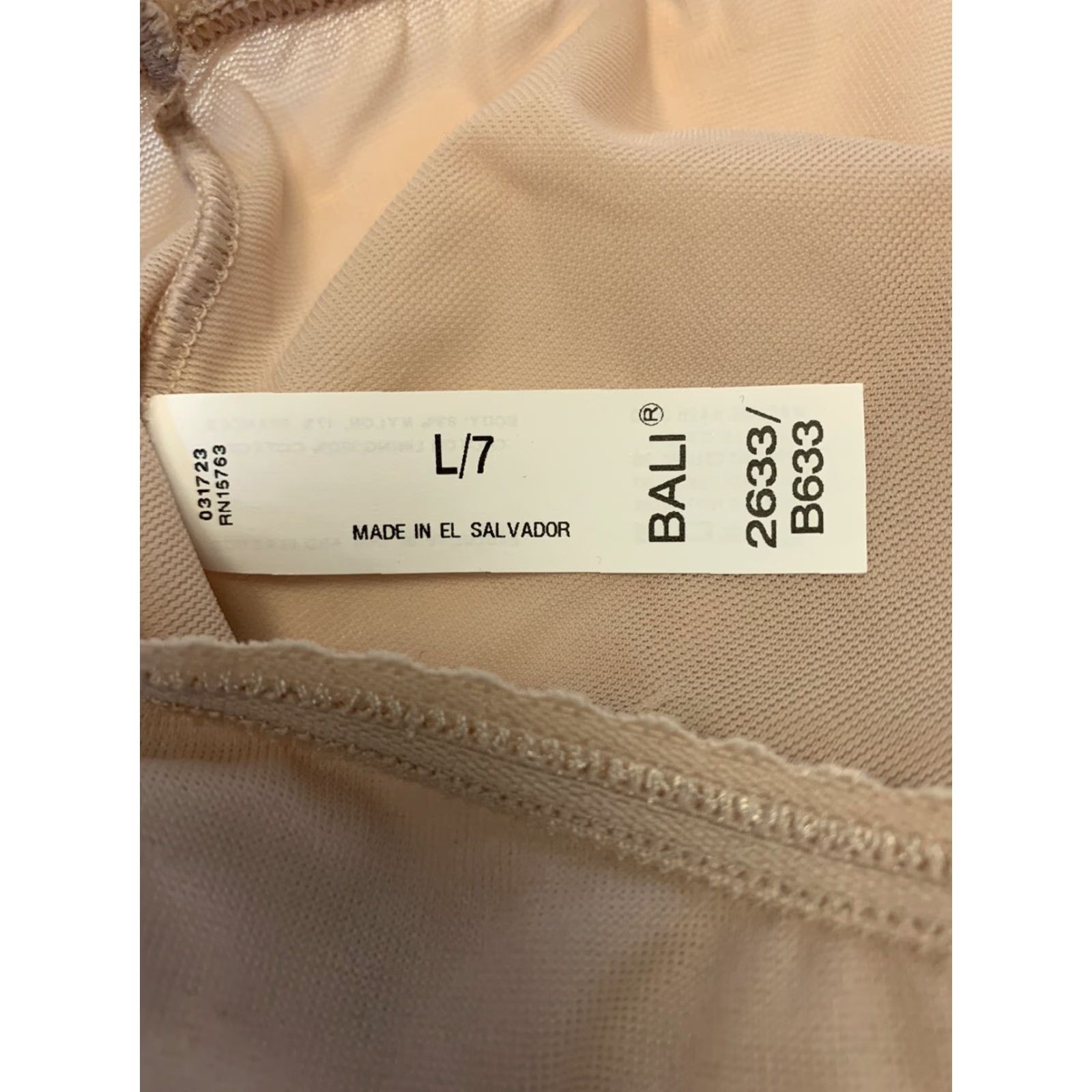Vintage VINTAGE Bali Panties Full Seat High Waist Nylon Silky Size L NEW Beige Womens Size 36" / US 14 / IT 50 - 5 Thumbnail