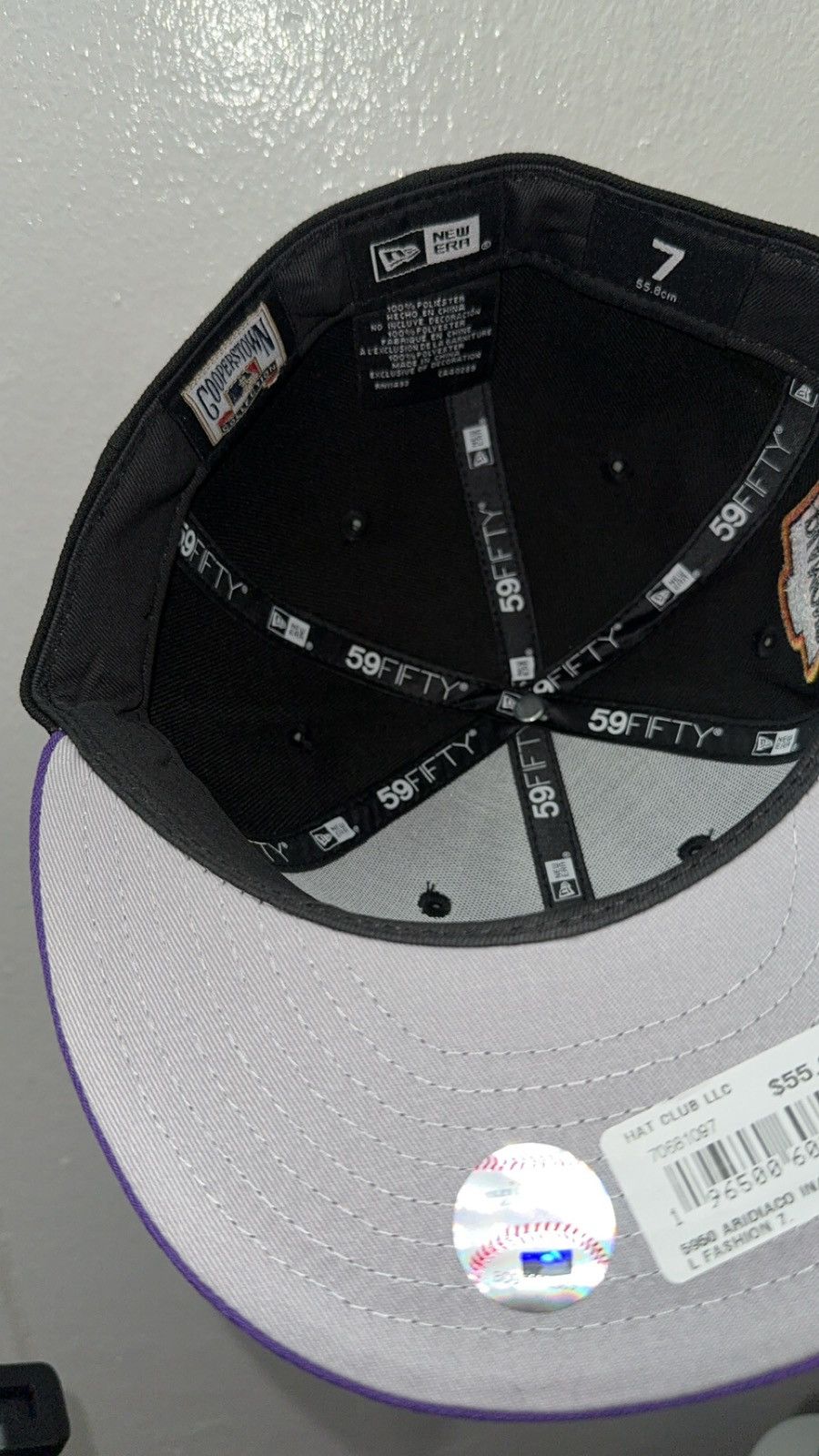 New Era New Era 59fifty Black Arizona Diamondbacks fitted hat size 7 Size ONE SIZE - 2 Thumbnail