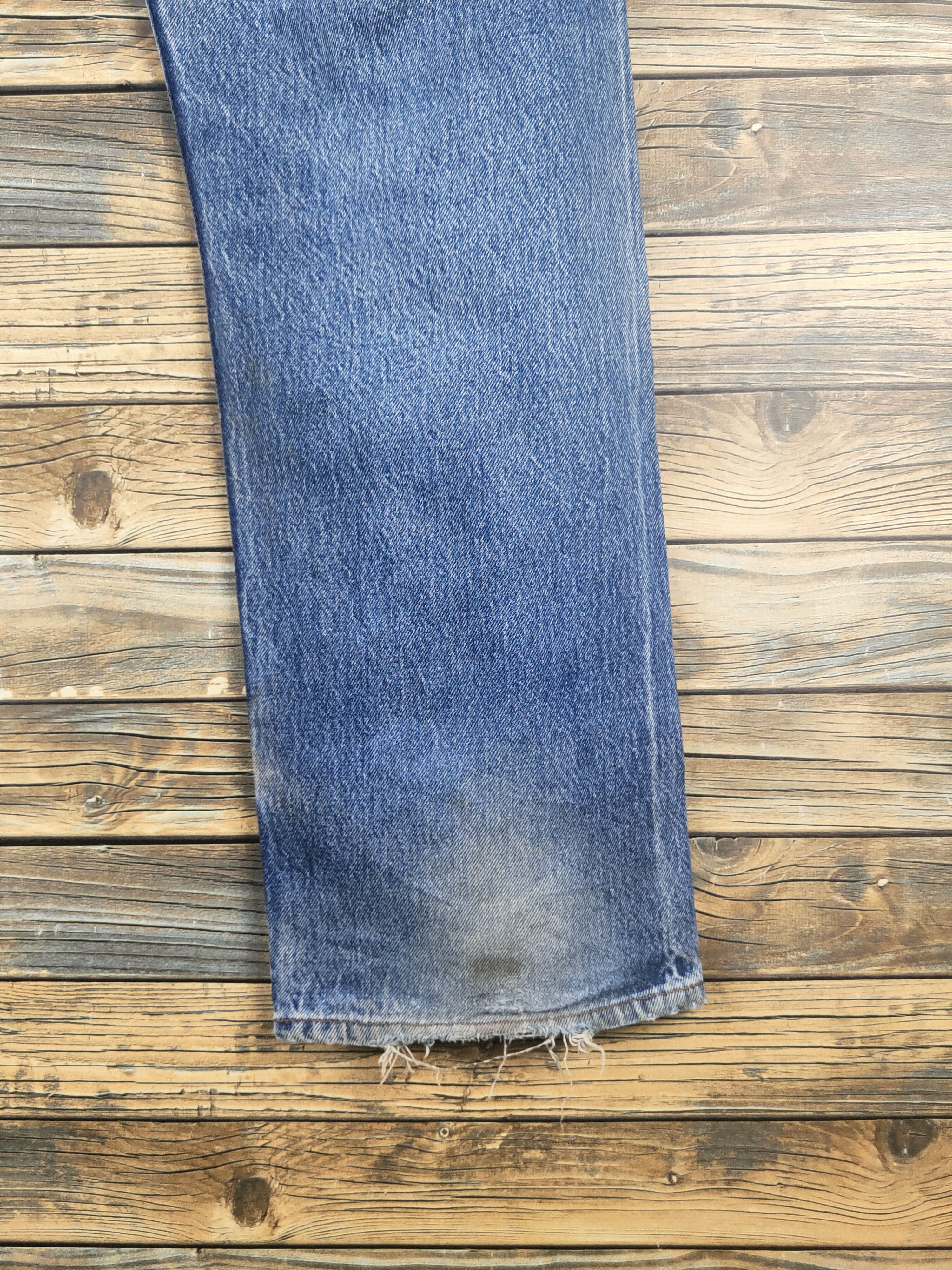 Levi's DL 80' Levi's Blue Distressed Ripped Jeans #W2268 Size US 36 / EU 52 - 13 Thumbnail