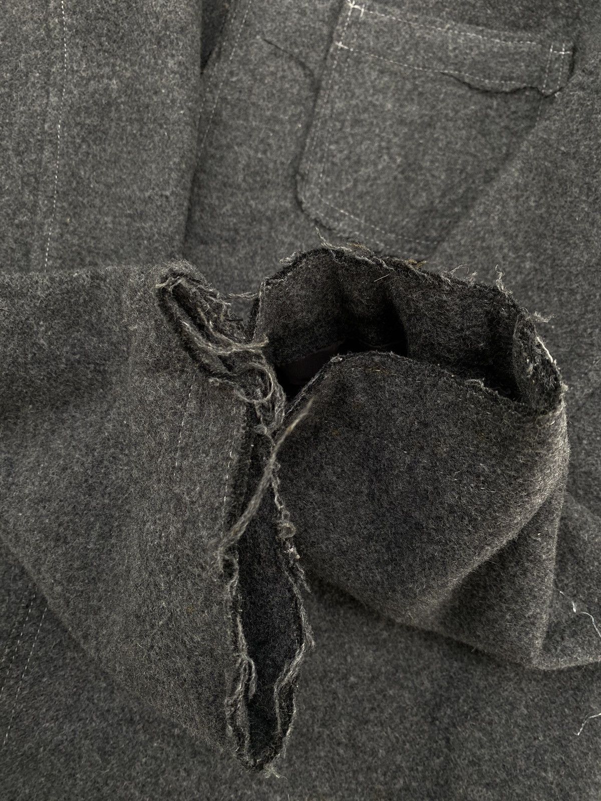 Japanese Brand × Vintage Vtg Ined Homme Wool Jacket Yohji Yamamoto Size US M / EU 48-50 / 2 - 9 Thumbnail