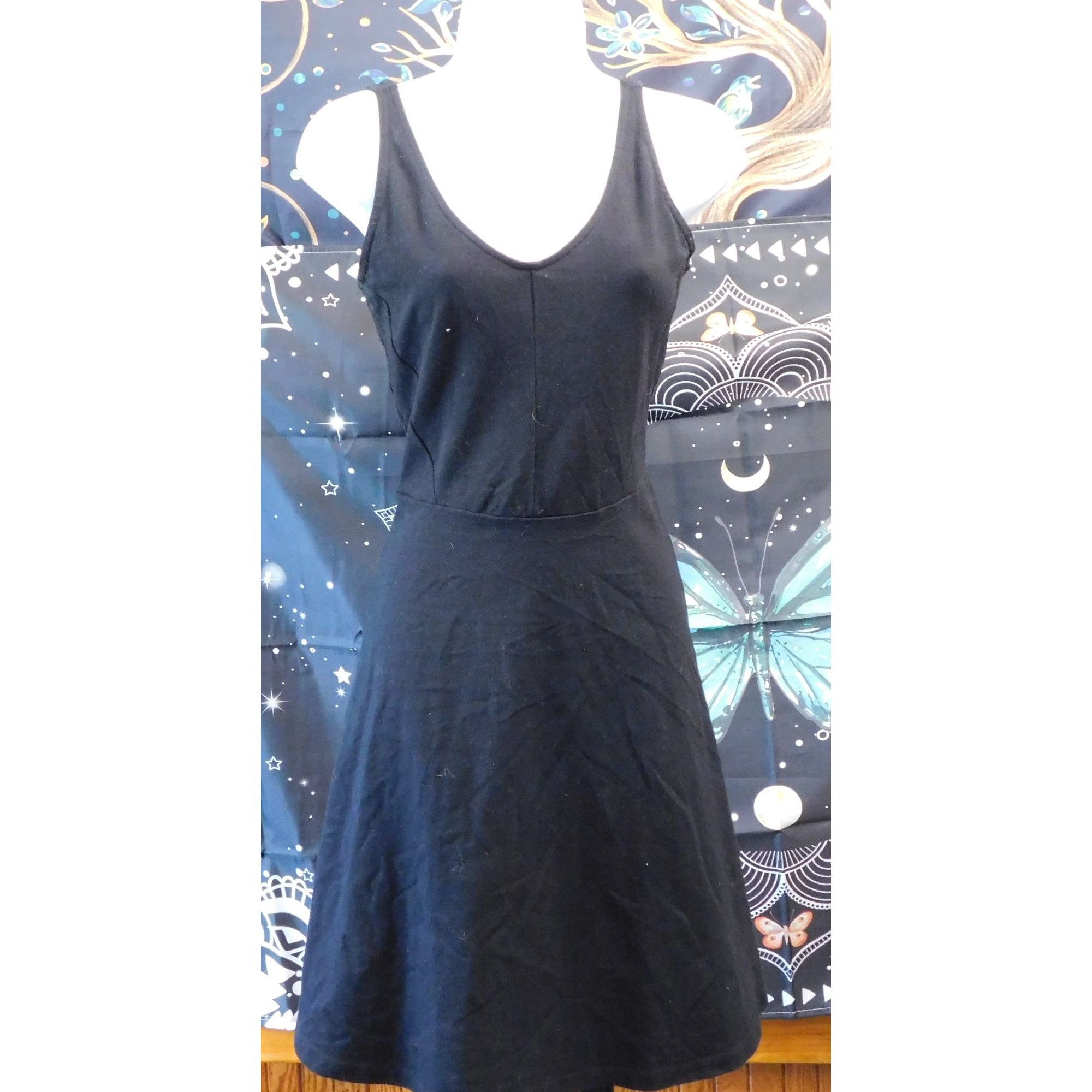 Old Navy Old Navy Gothic Black Sleeveless Skater Dress Size XS / US 0-2 / IT 36-38 - 1 Thumbnail