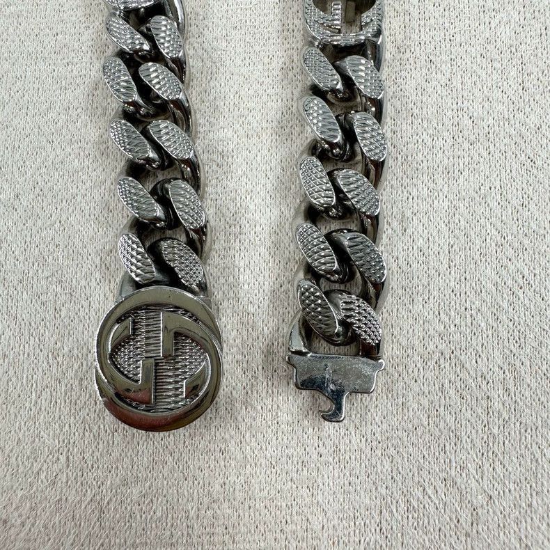 GUCCIのブレスレット Gucci Silver Double G Interlocking Bracelet-2505