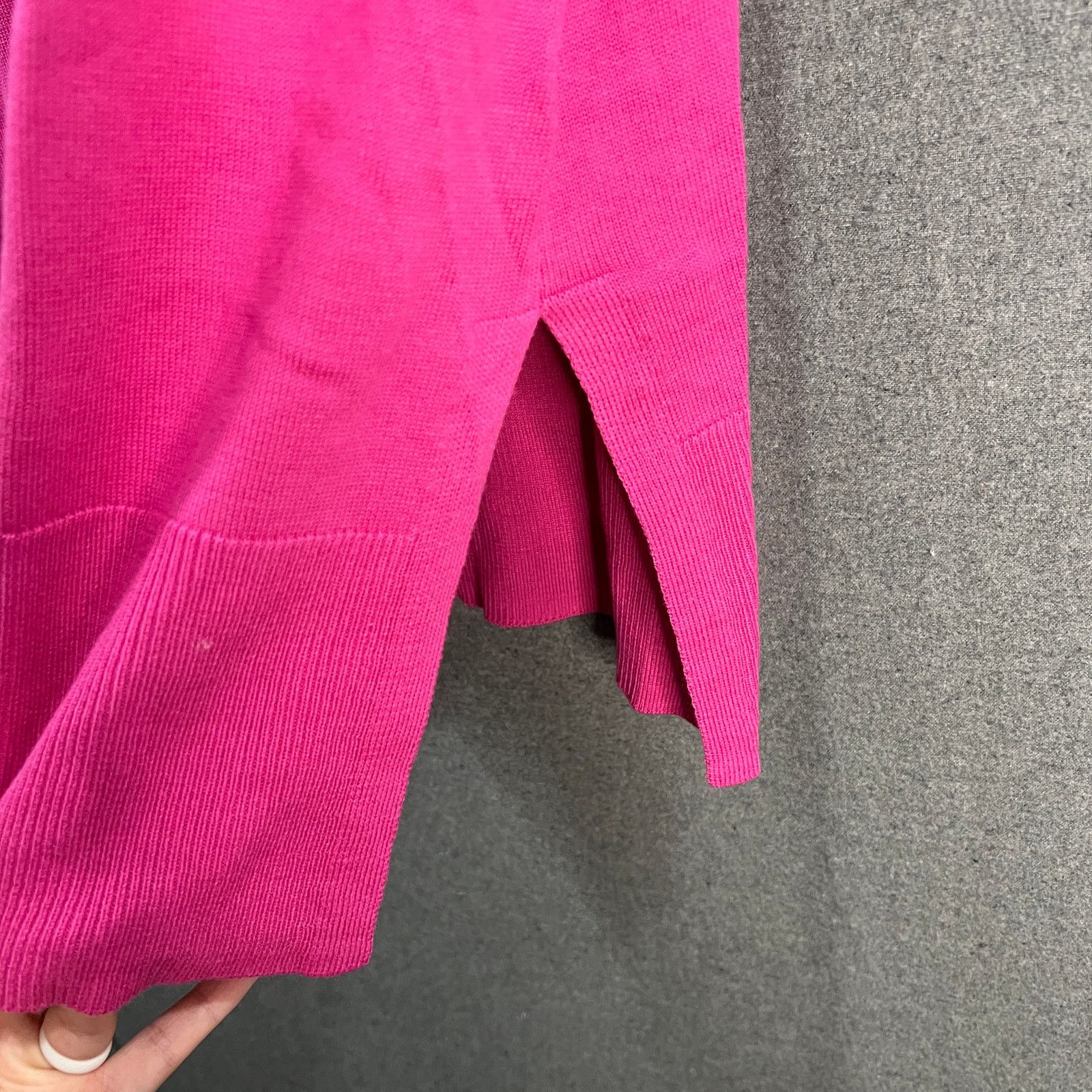 Other J Jason Wu Fine Gauge Tunic Sweater Raspberry Rose, X-Small Size XS / US 0-2 / IT 36-38 - 8 Thumbnail