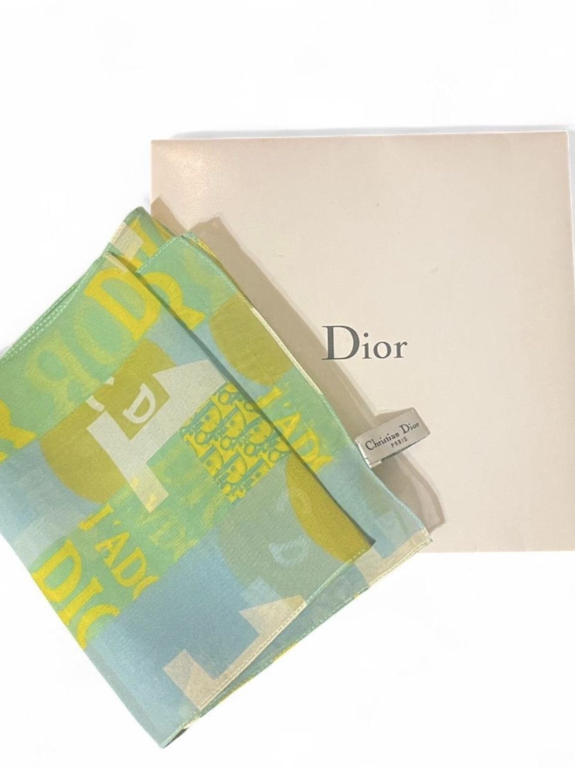 Dior Unisex Christian Dior CD 2005 Vintage J’adore Dior Scarf Size ONE SIZE - 2 Thumbnail