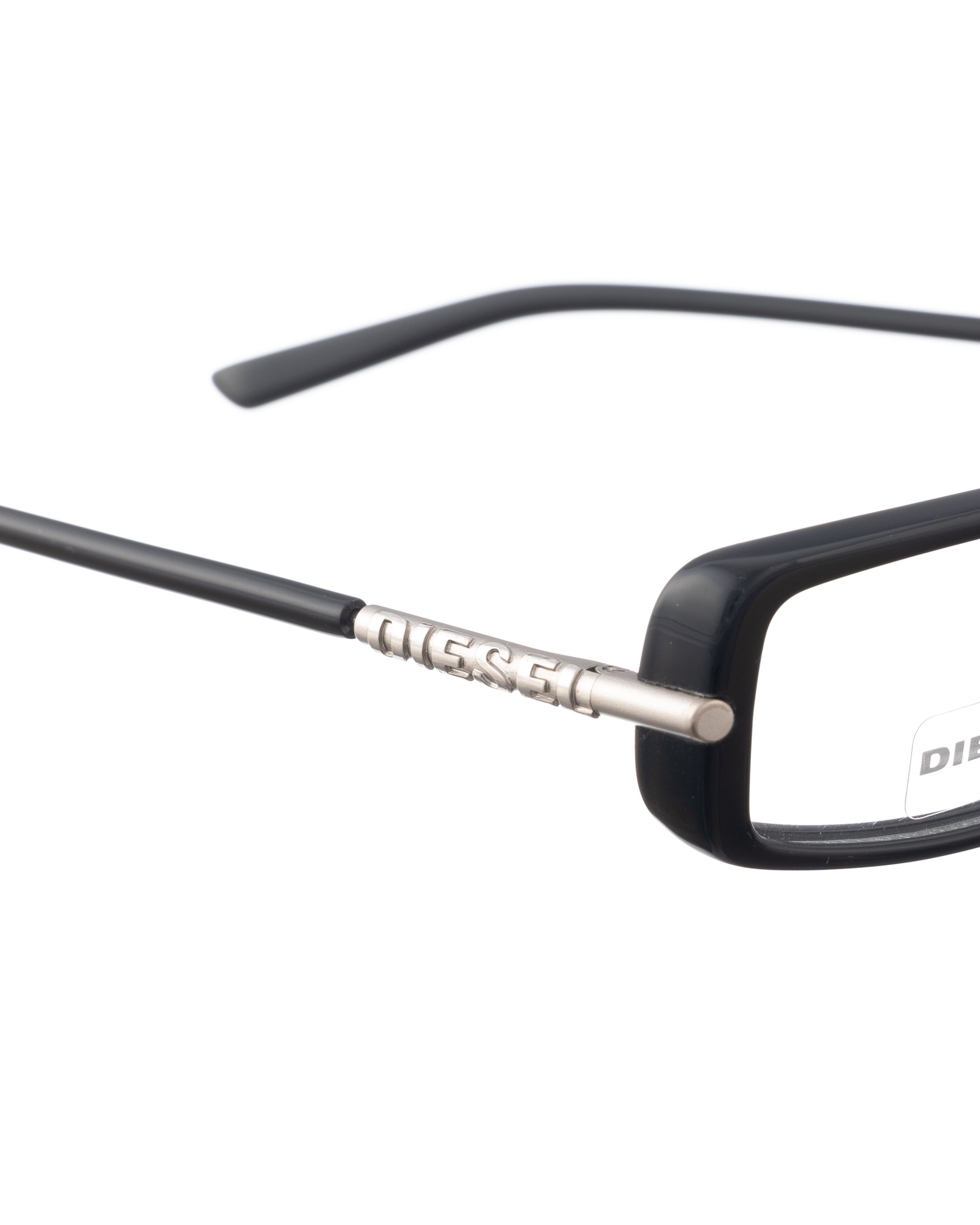 Diesel Diesel 00s Black Plastic Glasses with Silver Logo on Temples Size ONE SIZE - 1 Thumbnail