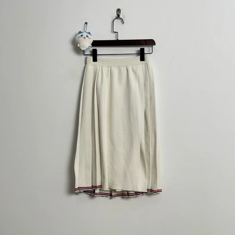 Thom Browne Thom Browne White Striped Long Skirt - dmc Size US 38 / EU 54 - 1 Thumbnail