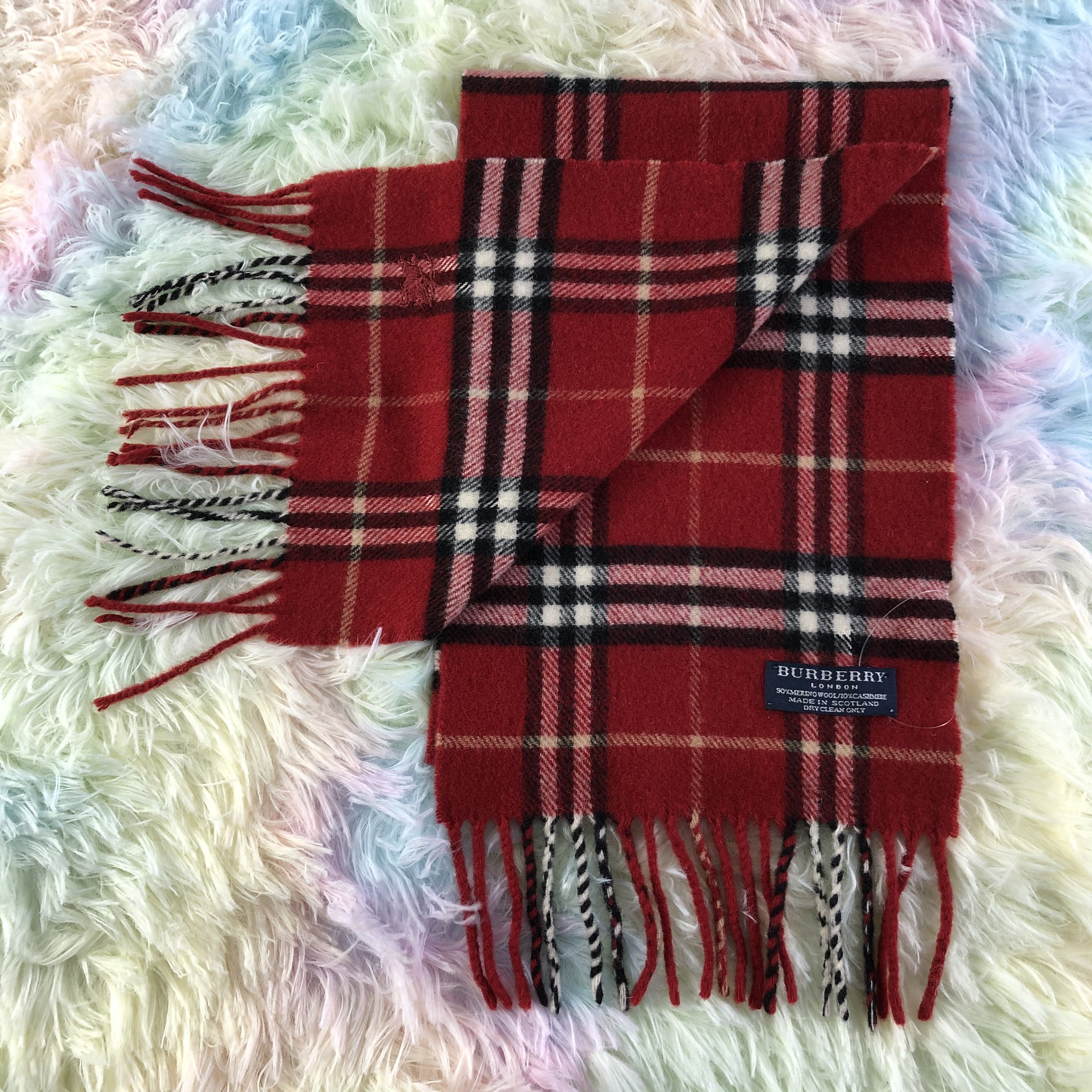 Burberry × Vintage Burberry Scarf / Muffler / Neckwear - KM186 Size ONE SIZE - 5 Thumbnail