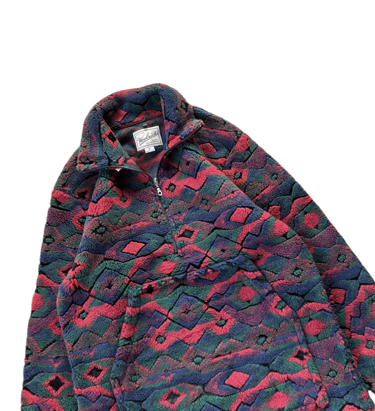 Woolrich Woolen Mills Vintage 1990s Woolrich Aztec Navajo Blanket Jacket Size US M / EU 48-50 / 2 - 3 Thumbnail