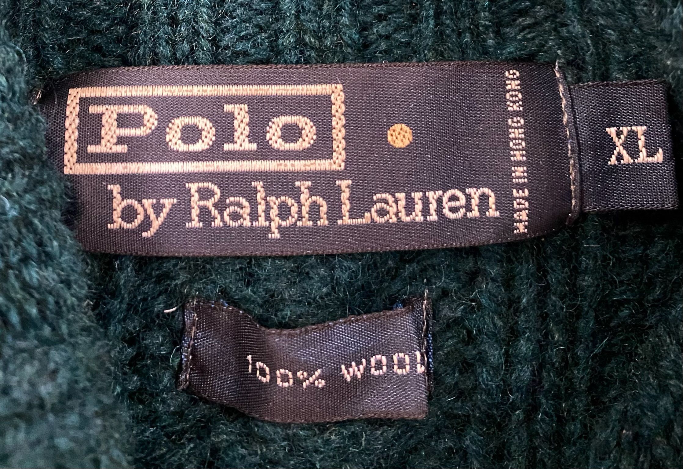 Polo Ralph Lauren 90’s Polo Ralph Lauren Wool Fisherman Sweater XL Distressed Size US XL / EU 56 / 4 - 2 Thumbnail