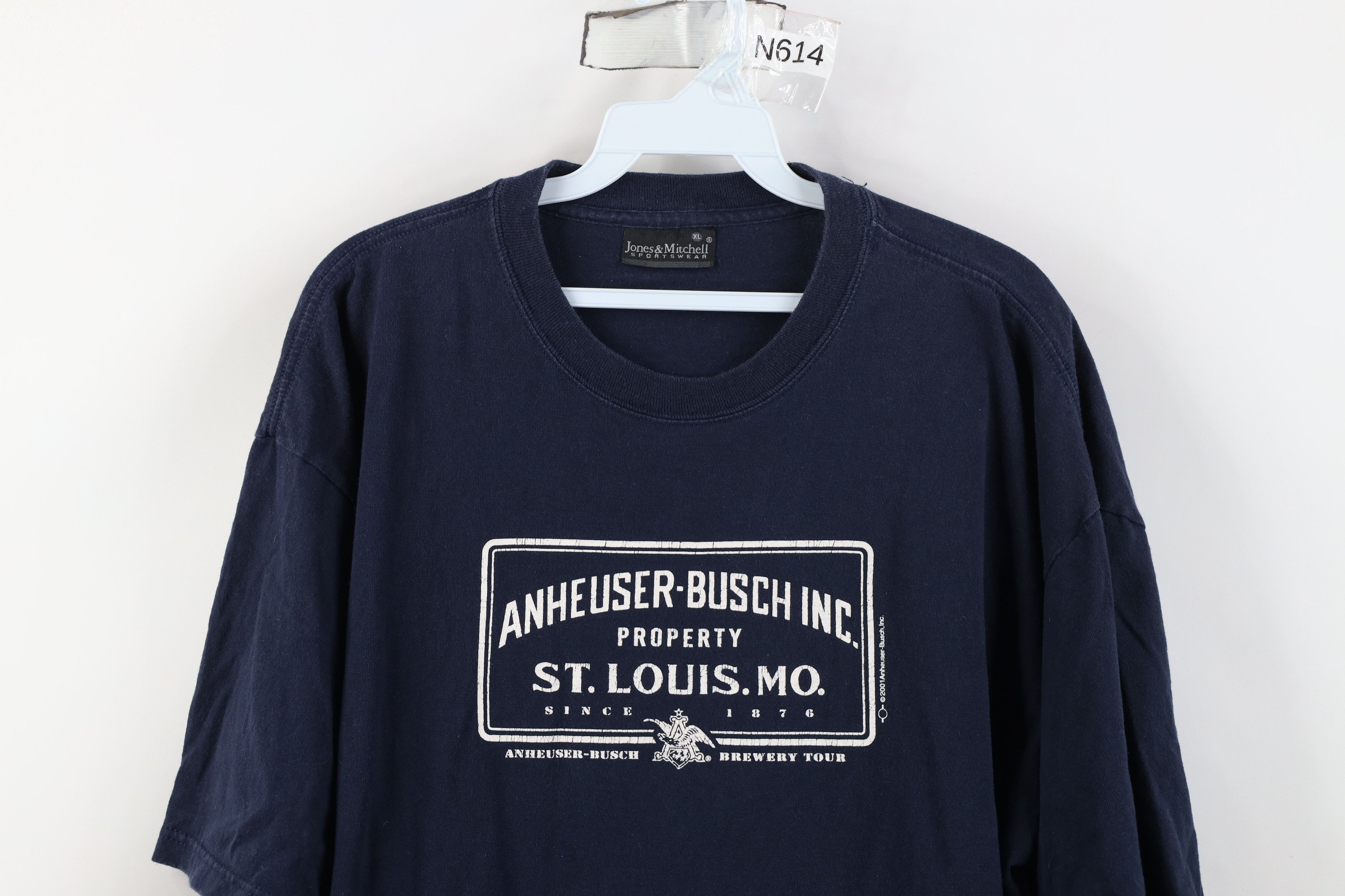 Vintage Vintage Y2K 2001 Anheuser Busch Budweiser Beer T-Shirt USA Size US XL / EU 56 / 4 - 2 Thumbnail
