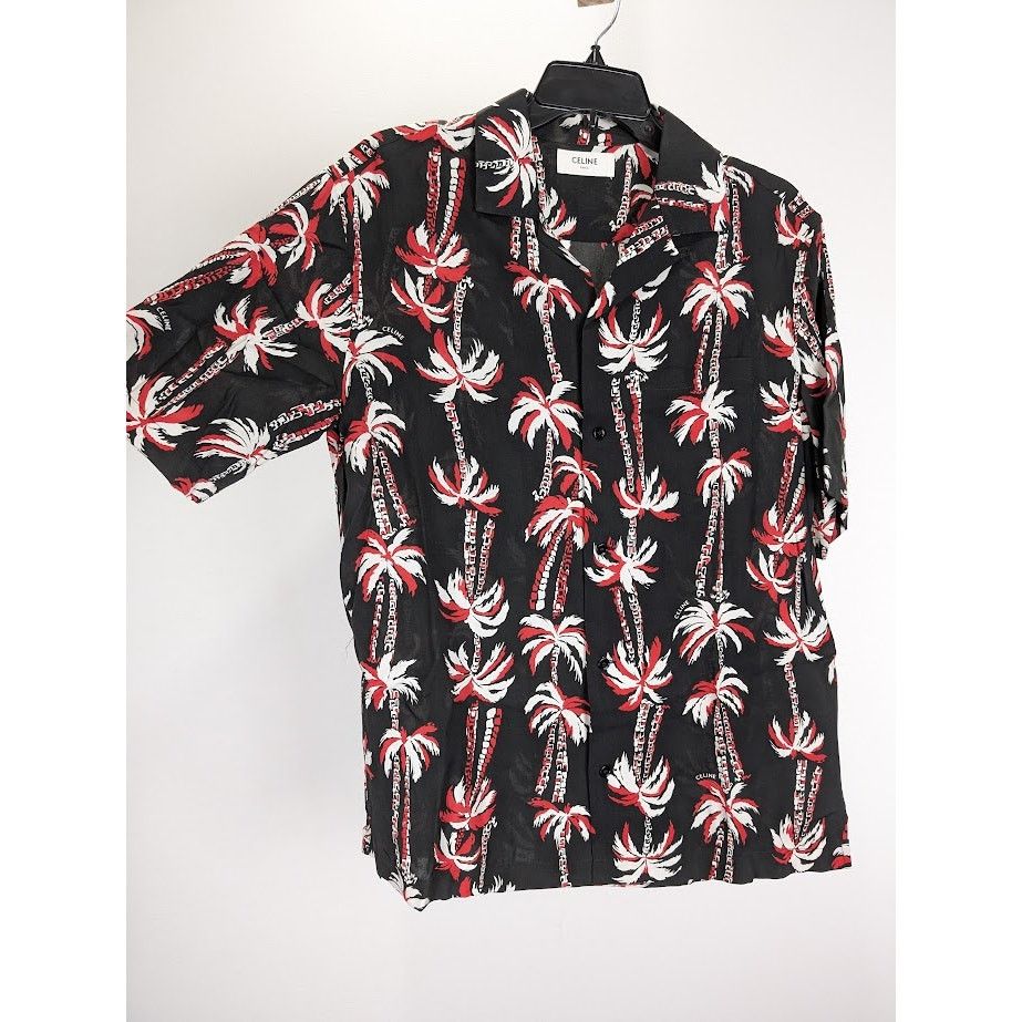 Celine o1rshd1 Chemise Hawaii Toile Shirt in Multicolor Size US XS / EU 42 / 0 - 8 Thumbnail