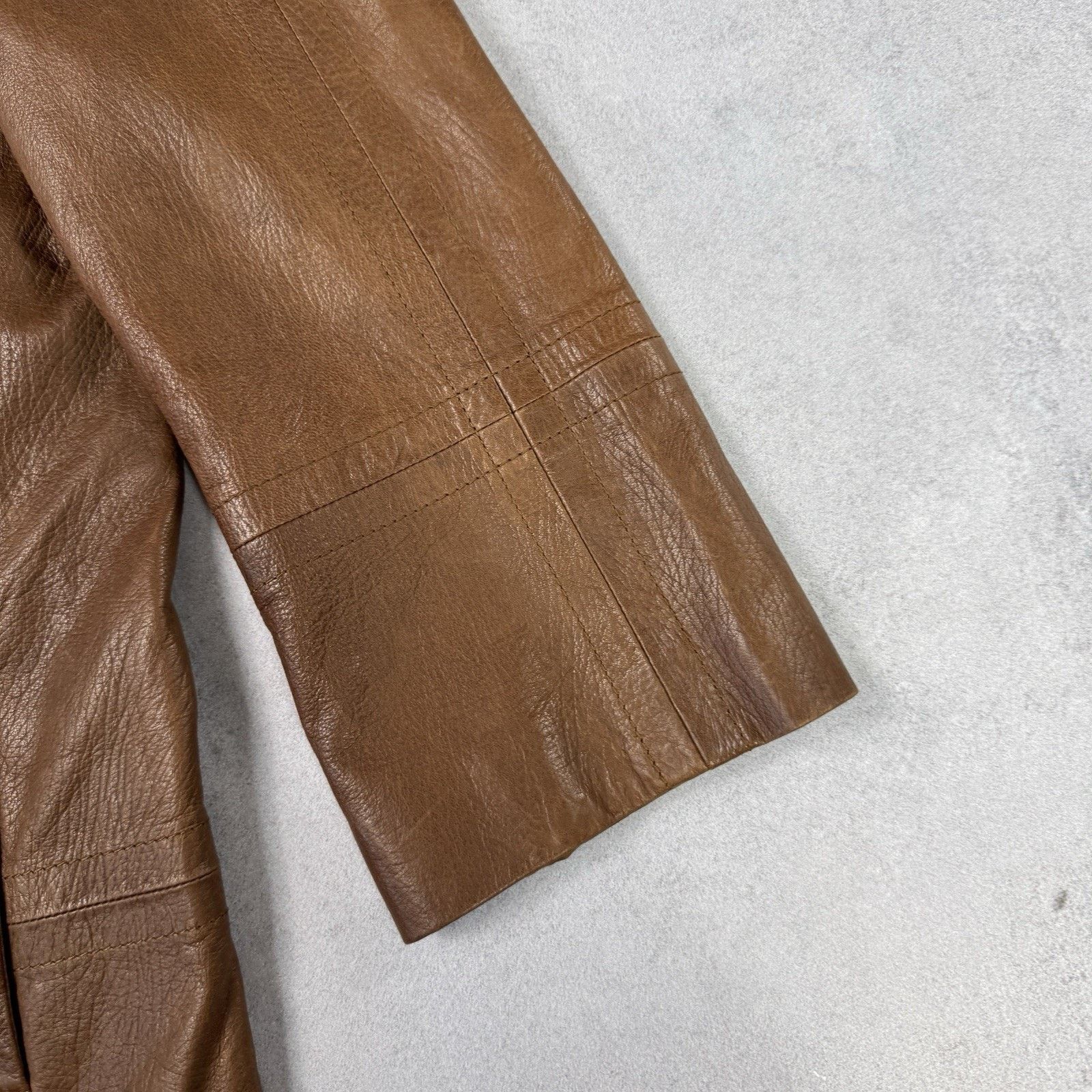 Weekend Max Mara Weekend Max Mara Women Leather Jacket Coat Size 12 Brown Size M / US 6-8 / IT 42-44 - 2 Thumbnail