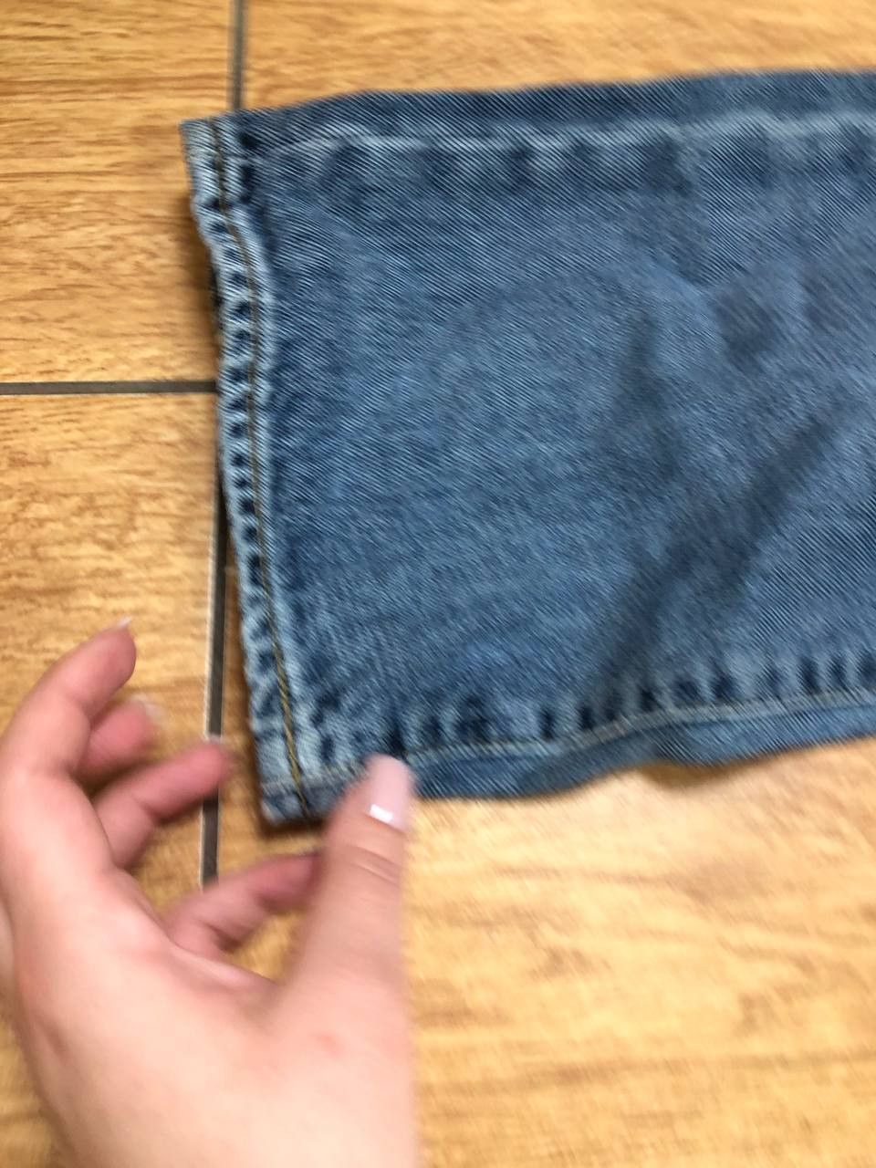 Carhartt × Japanese Brand Crazy Crash Dirty Baggy Faded Jean Japan Avant Garde Style Size US 32 / EU 48 - 14 Thumbnail