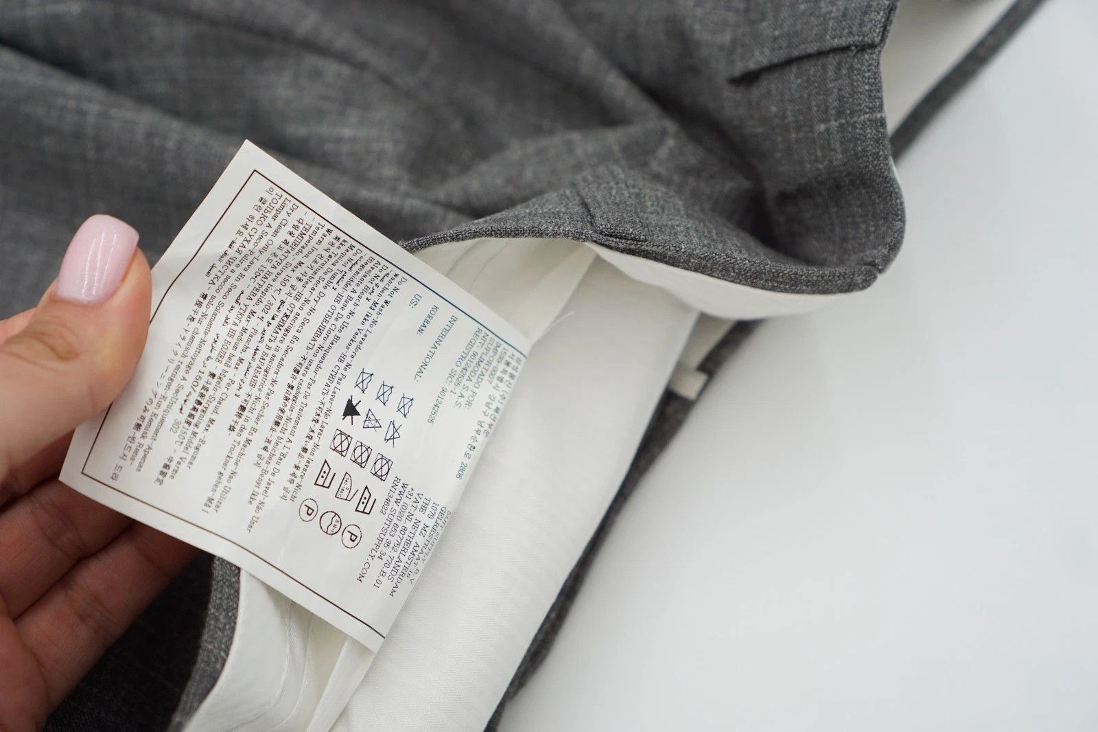 Suitsupply Men Suitsupply Trousers Wool Linen & Silk Grey Piana US44S Size 44S - 8 Thumbnail