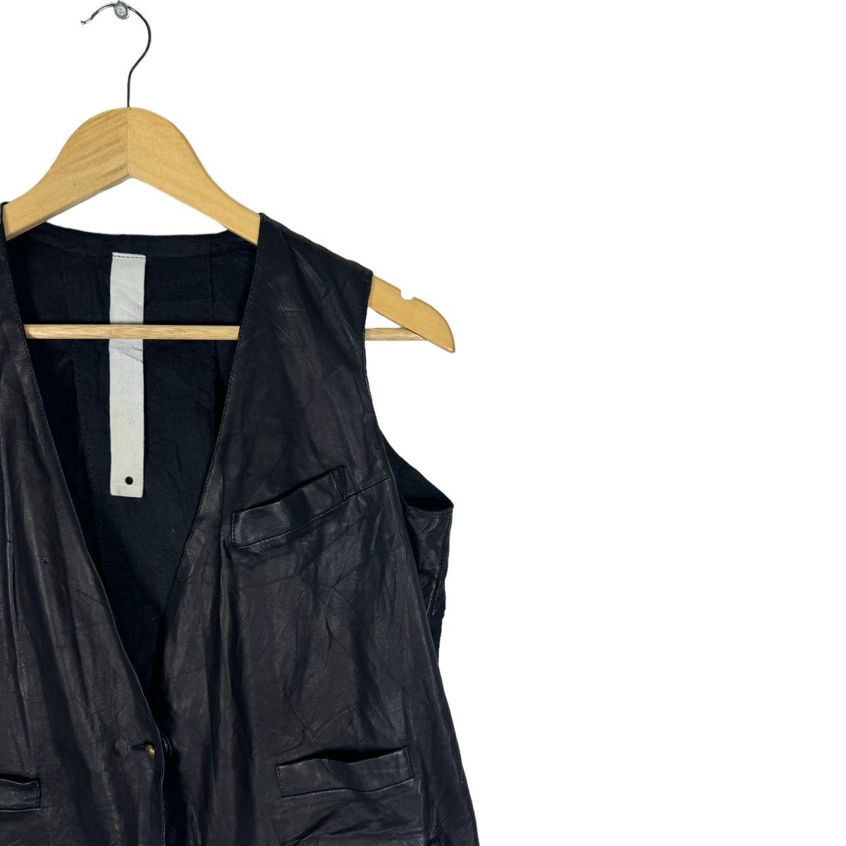 Isaac Sellam Experience 🔥ISAAC SELLAM EXPERIENCE LAMBSKIN BLACK VEST Size US S / EU 44-46 / 1 - 6 Thumbnail