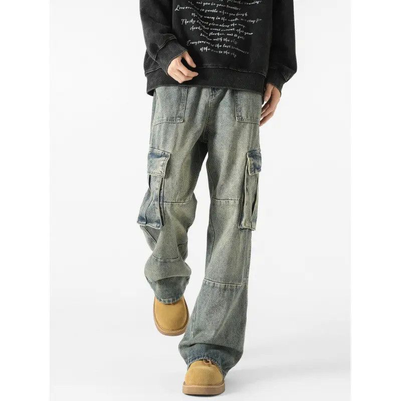 Japanese Brand × Jean Retro loose straight leg wide leg jeans Size US 32 / EU 48 - 2 Thumbnail